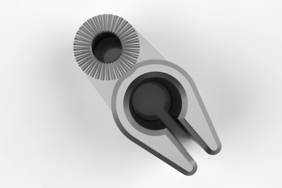 Parametric Mount small arm for pipe (fusion360) For example ZIPRO Flame bike - photo 2