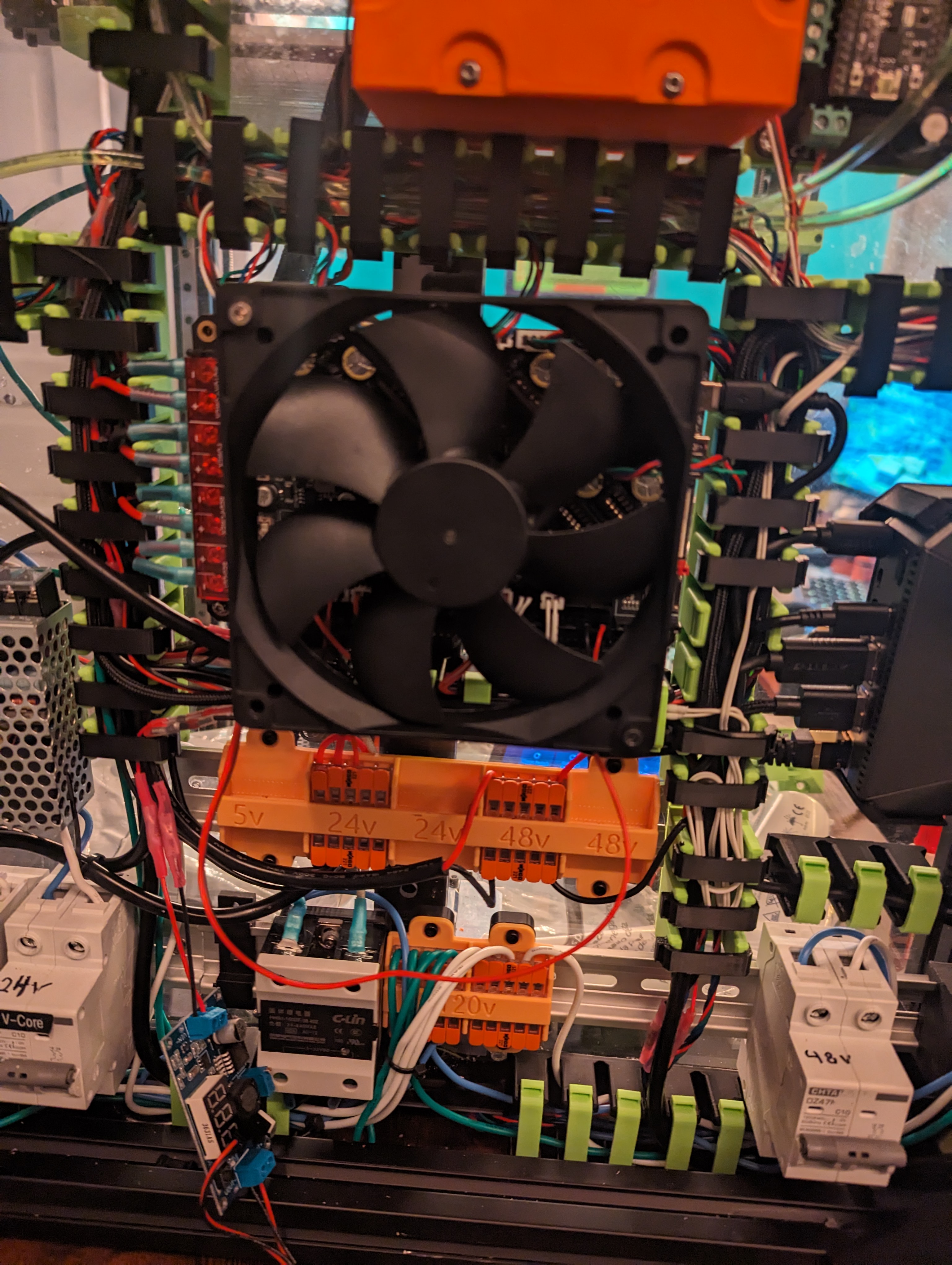 BTT Octopus Max EZ DIN Mount with 120mm Fan Bracket - photo 2