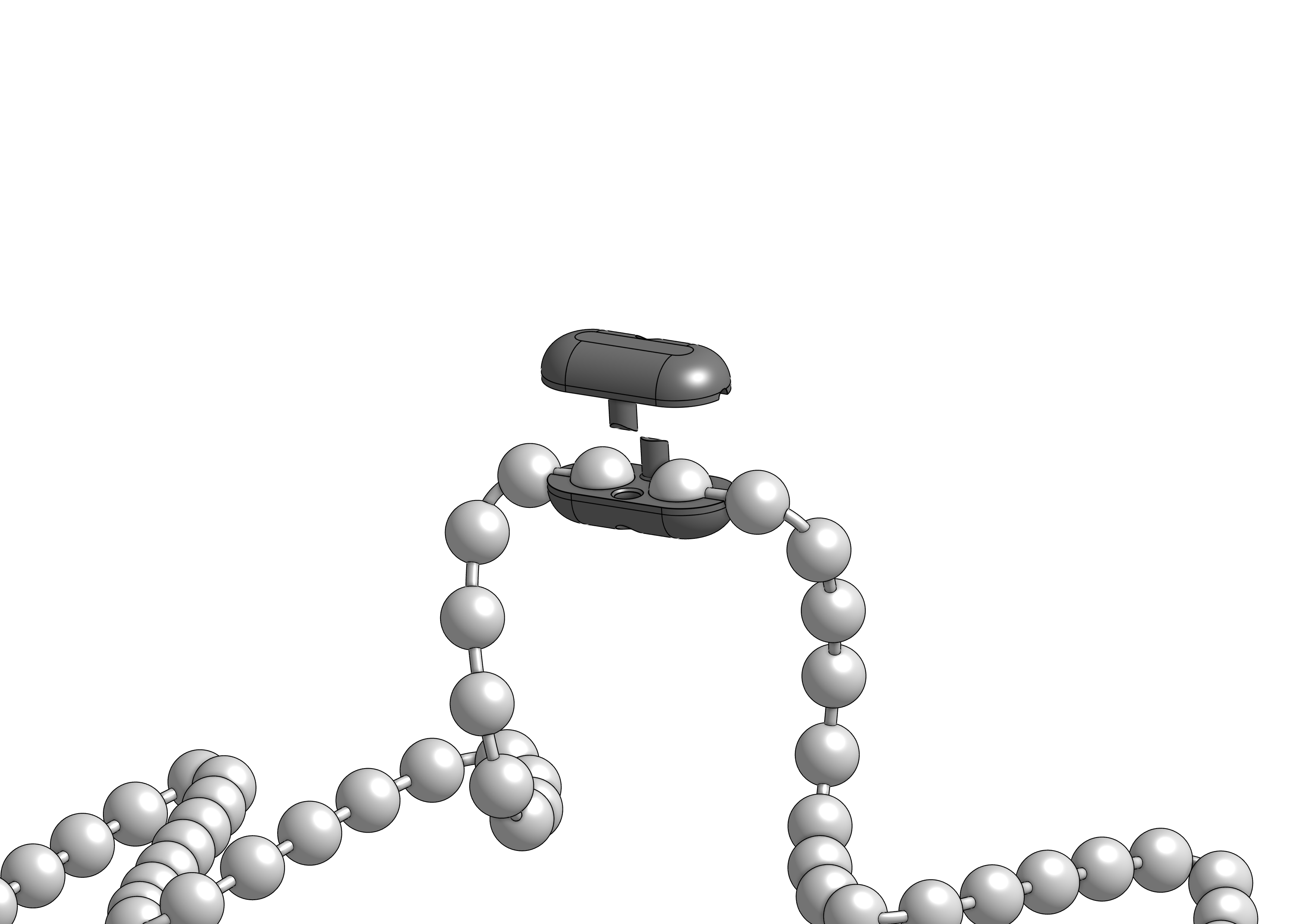Curtain chain clip