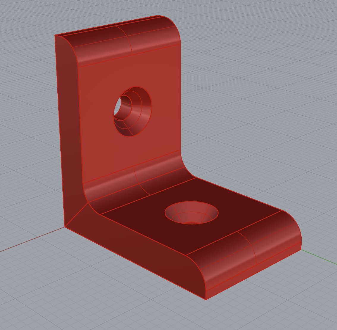 2 holes shelf holder