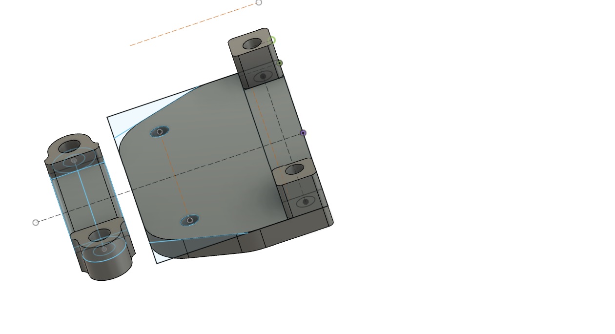 Sprite Extruder Cable holder and clamp.    Direct replacement for Smart Pro parts, may fit others.
