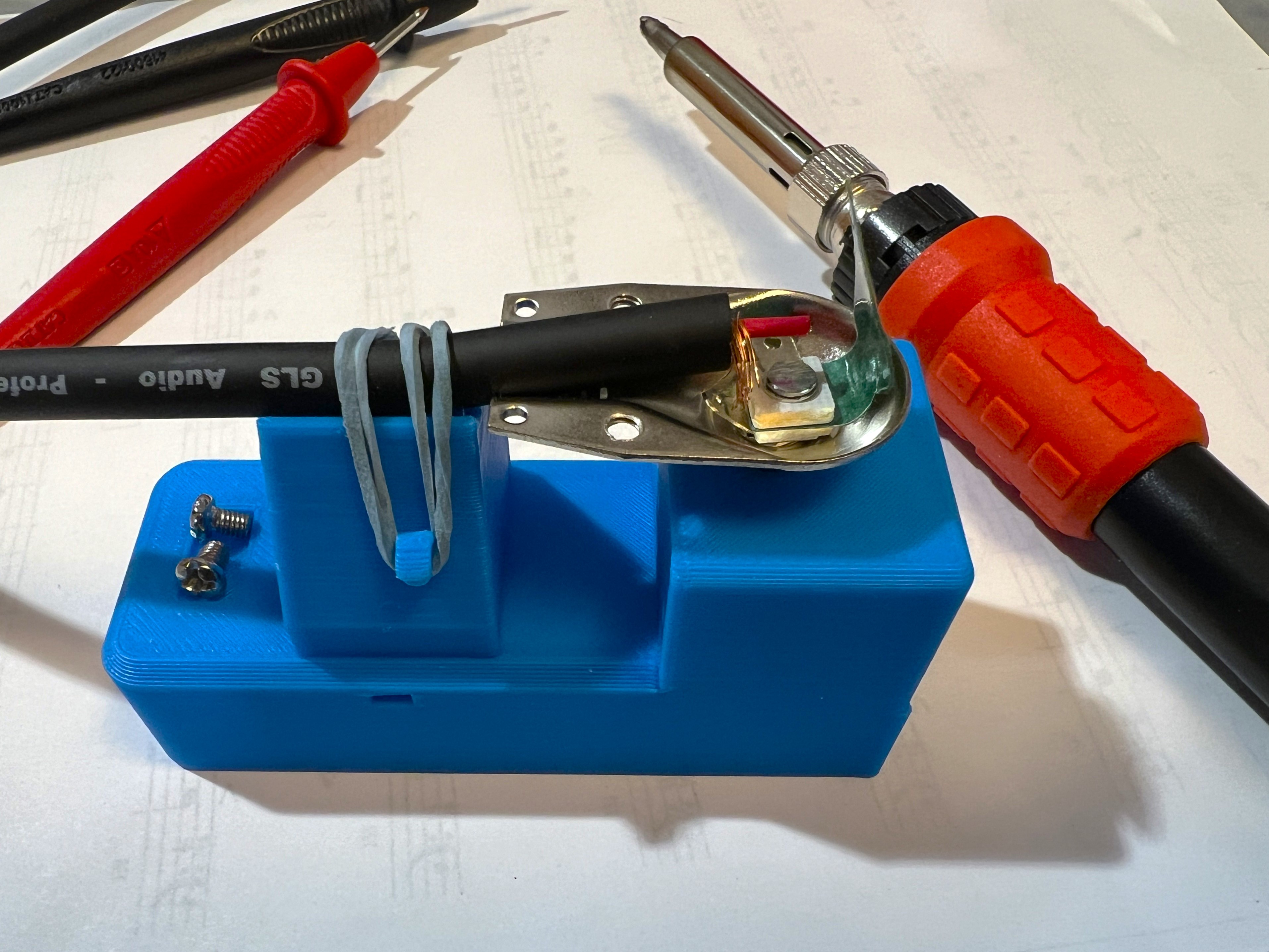 Guitar (TRS) Patch Cable Pancake Connector Soldering Jig