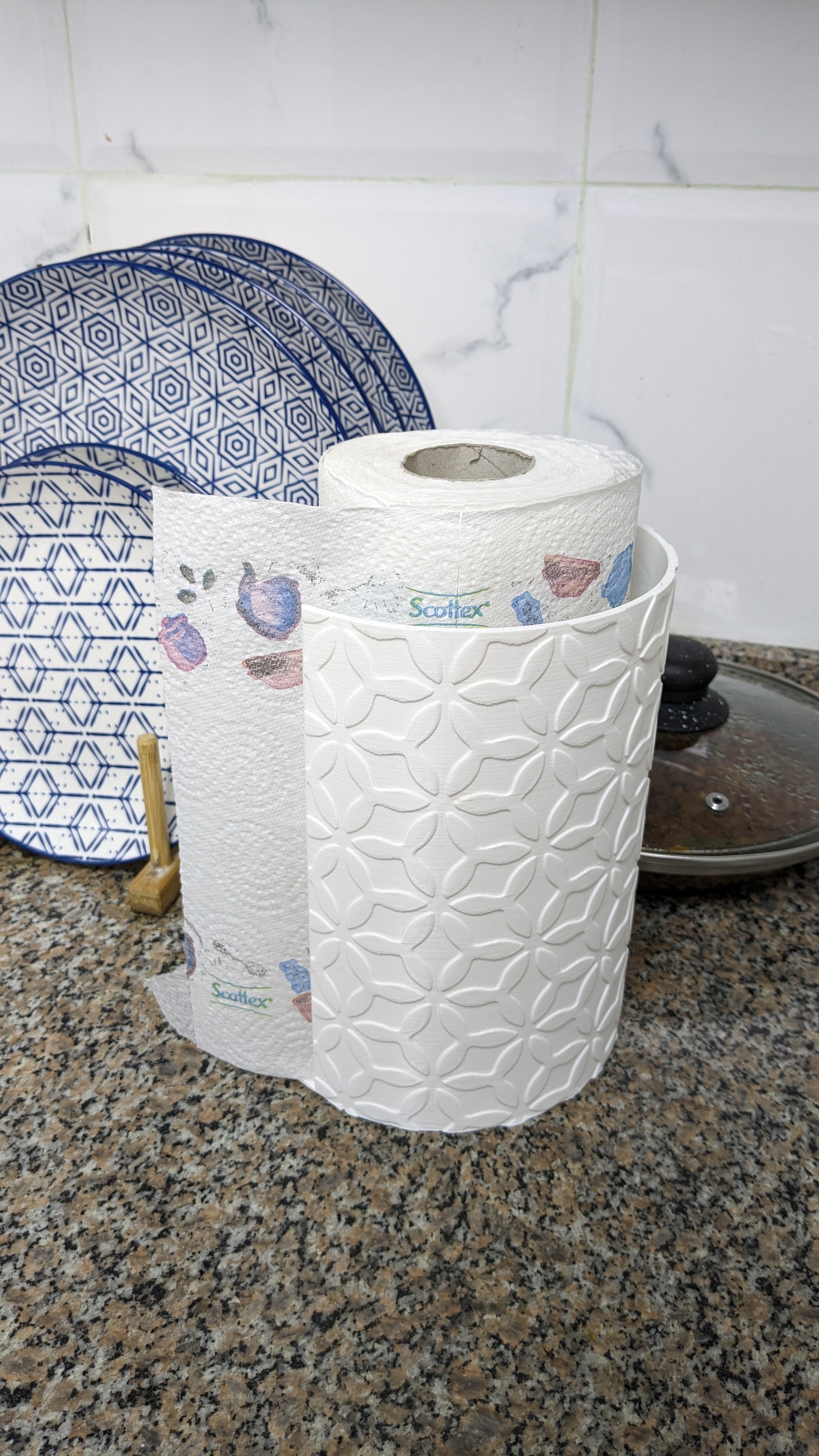 Kitchen Tissue Holder- with Pattern