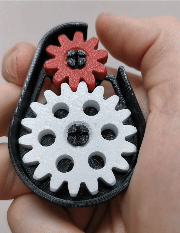 Gear rotating gadget