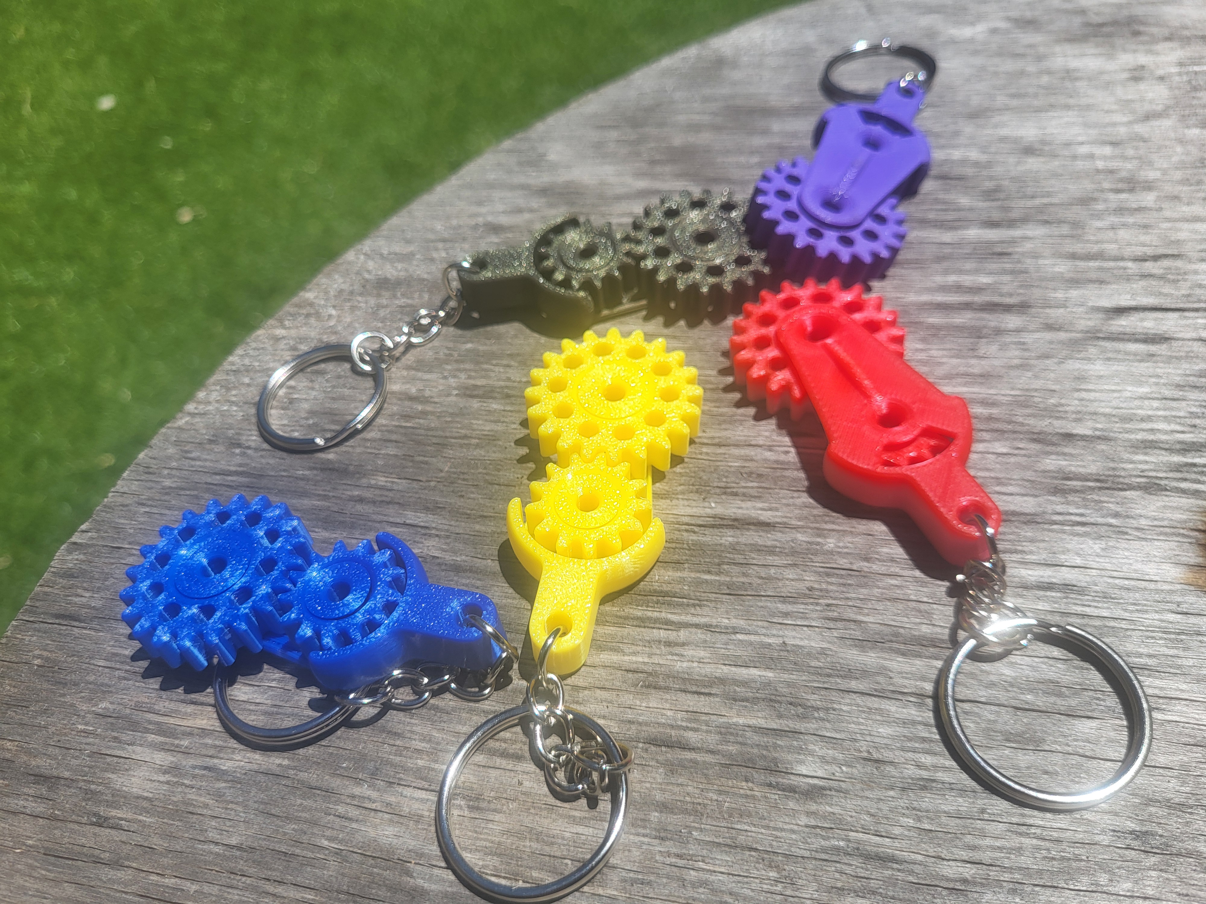 Print-in-Place Gear Keychain - Toy Fidget - photo 3