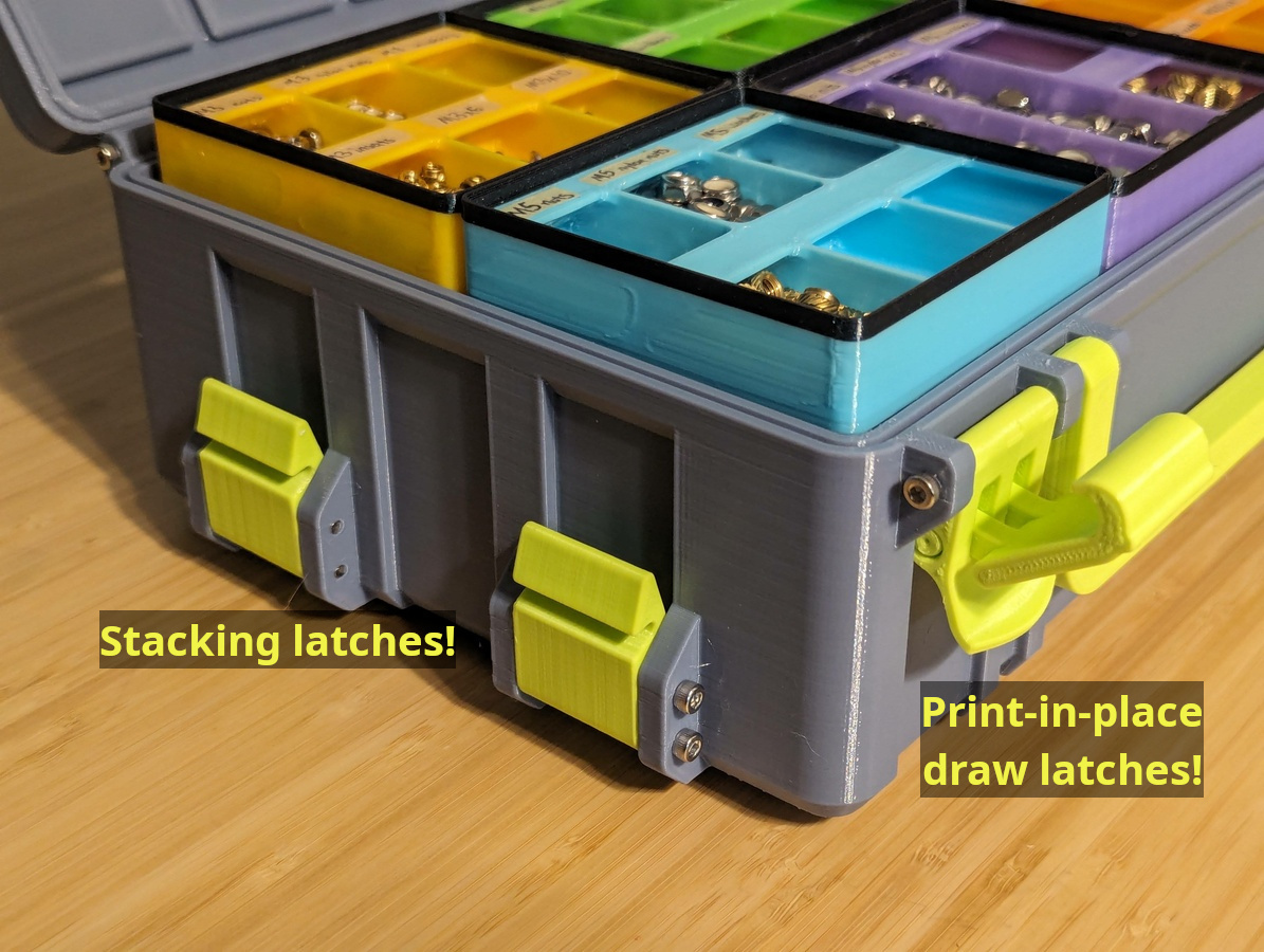 Gridfinity Rugged Storage Box, Parametric and Customizable - photo 2