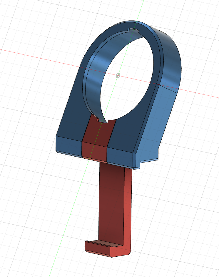 Hygrometer mount (snap on Prusa frame) - photo 2