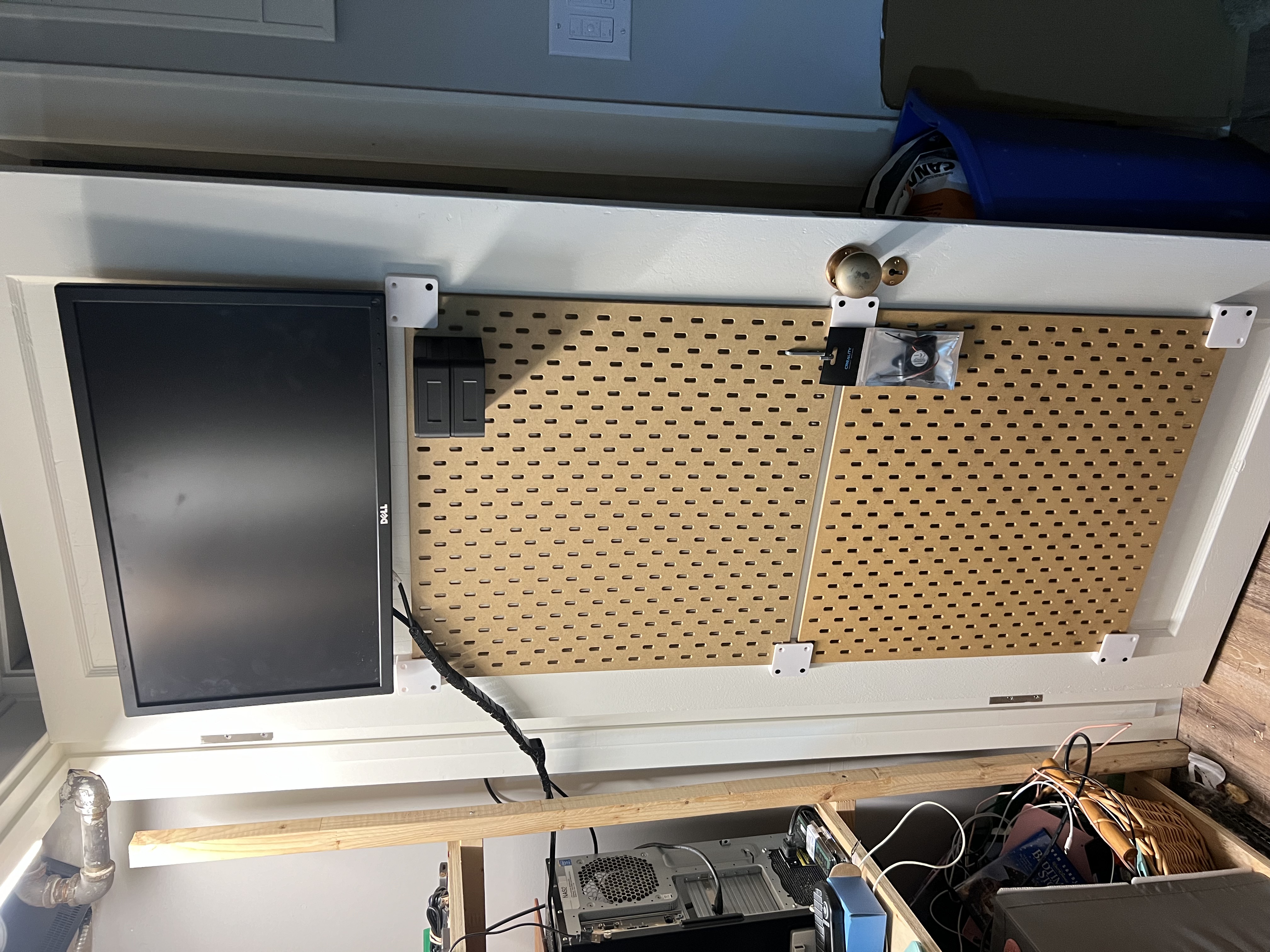 Ikea Pegboard "SKÅDIS" Door Mount: Multi-panel Mount