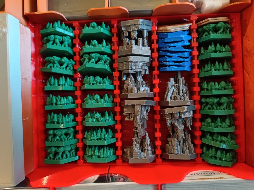 Terraforming mars tiles storage (rifraf) for fabmaszter organizer (all expansions) - 225x160 - photo 4