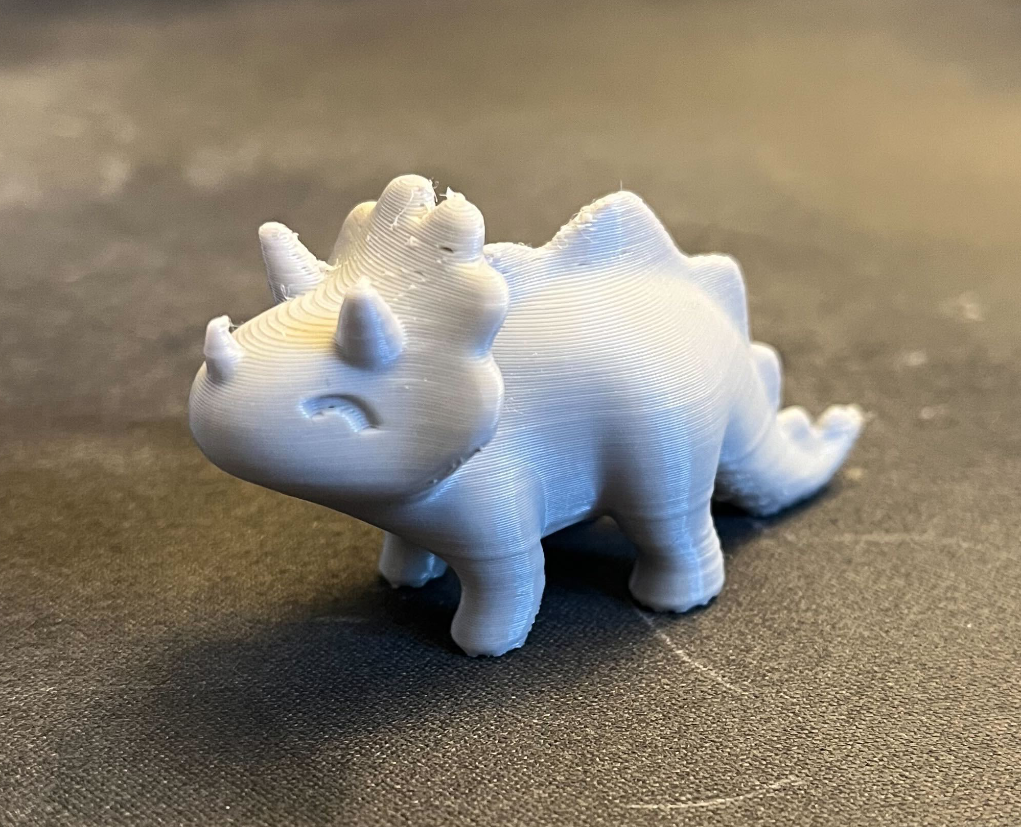 Cute Stylized Triceratops Dinosaur Toy