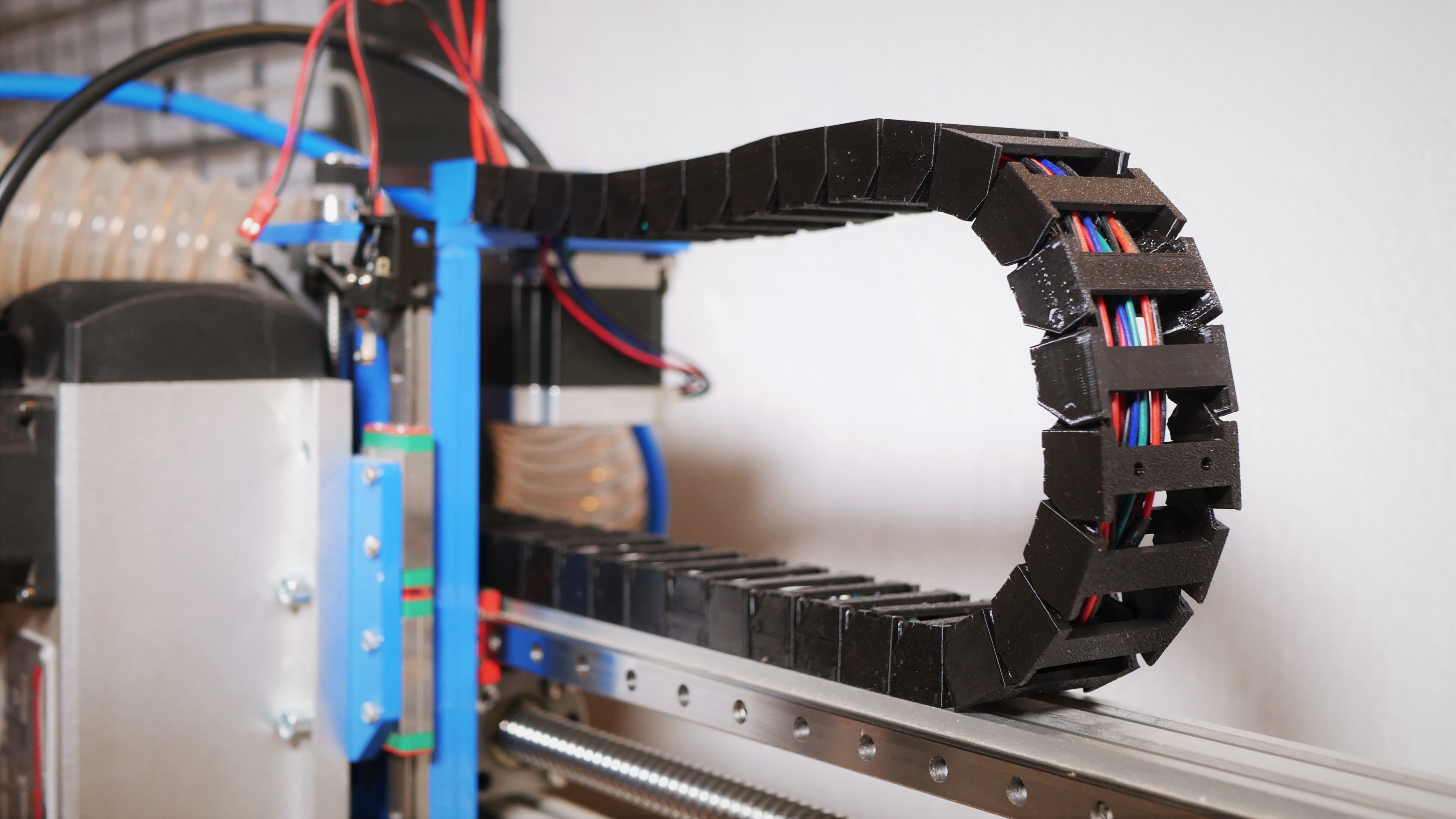 Cable chain for IndyMill CNC machine