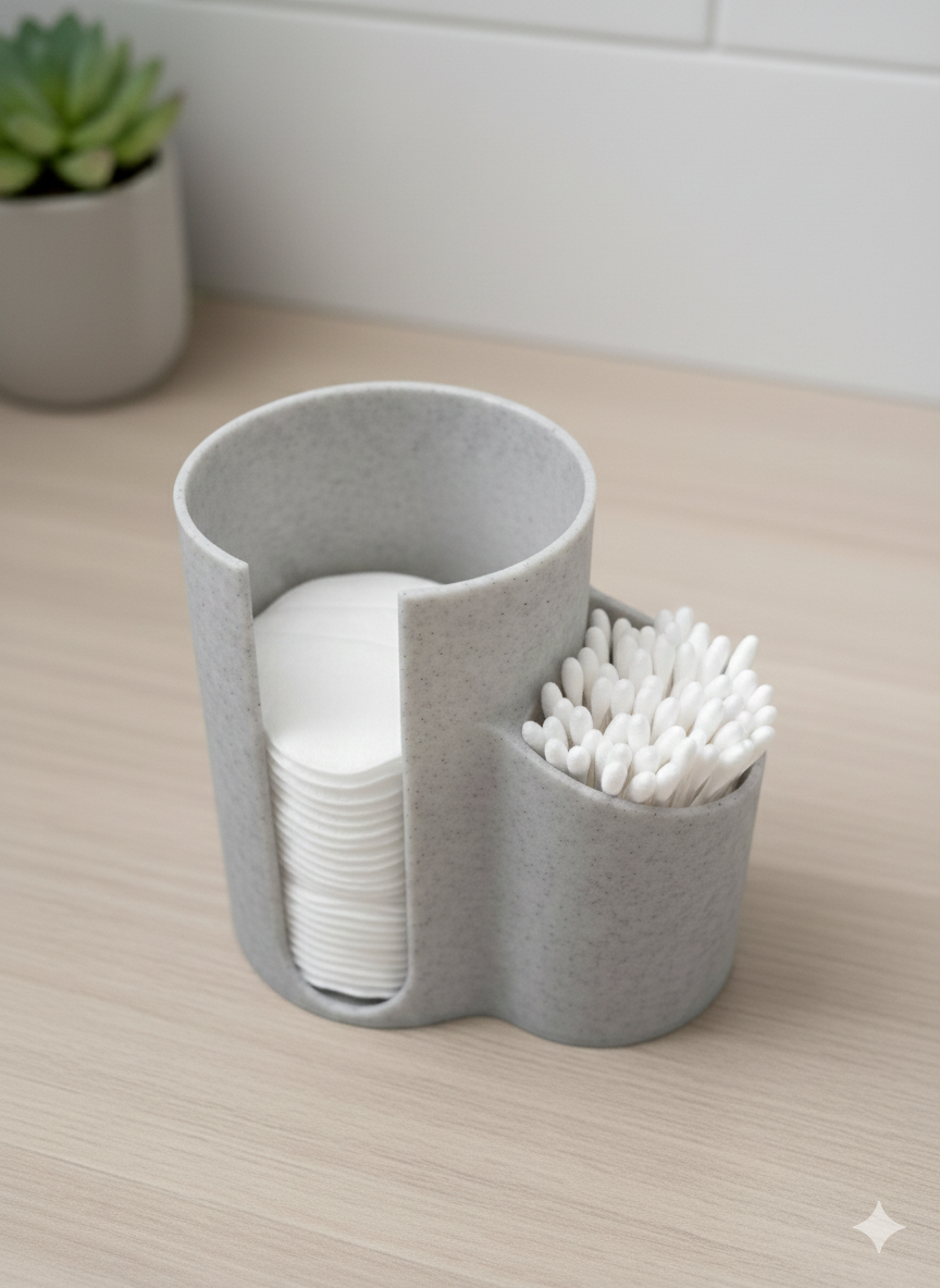 Cotton Pad & Q-Tip Organizer