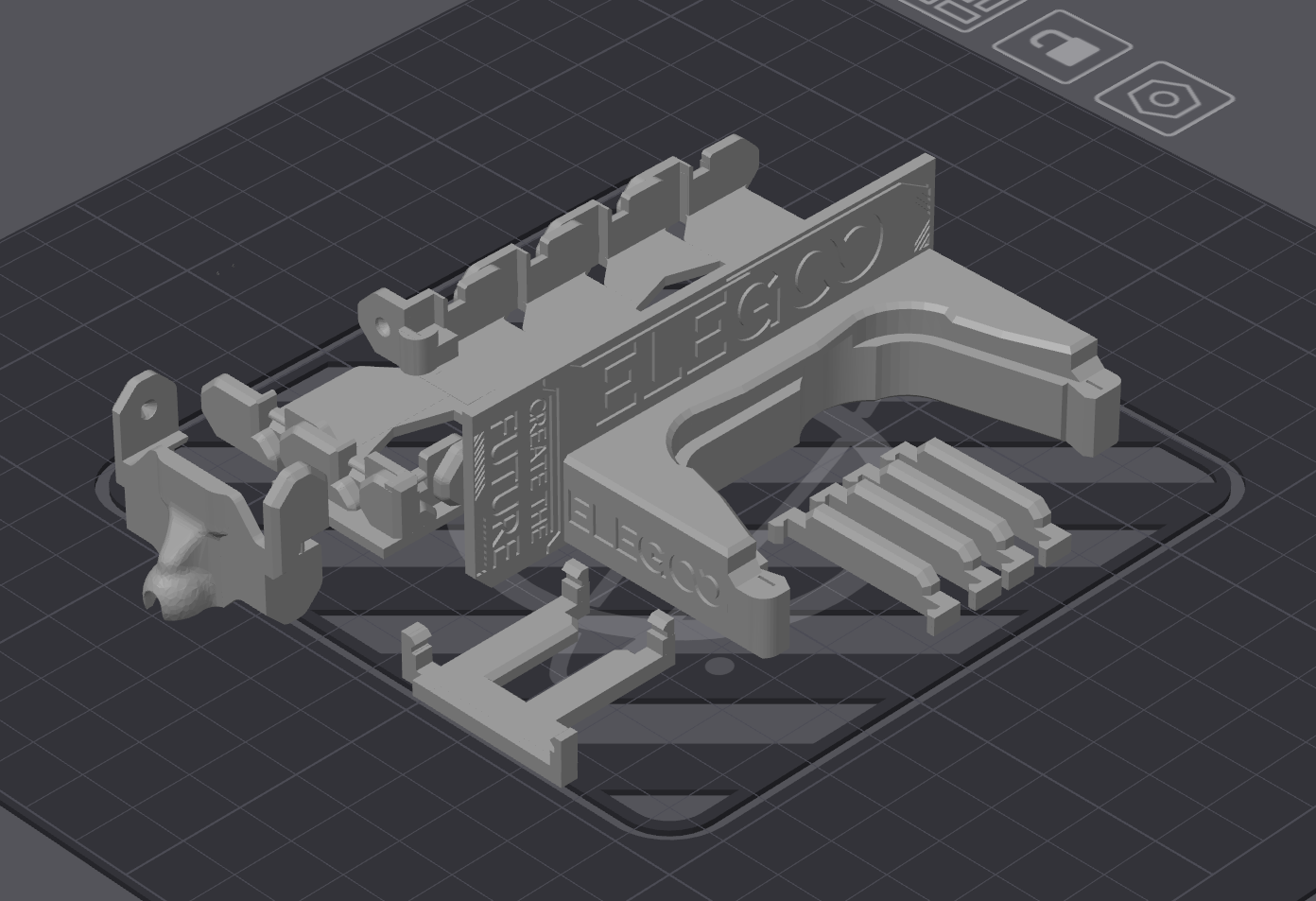 [Elegoo Neptune 4/4PRO] Cable Chain Z mount - no glue - for extruder spine - photo 2