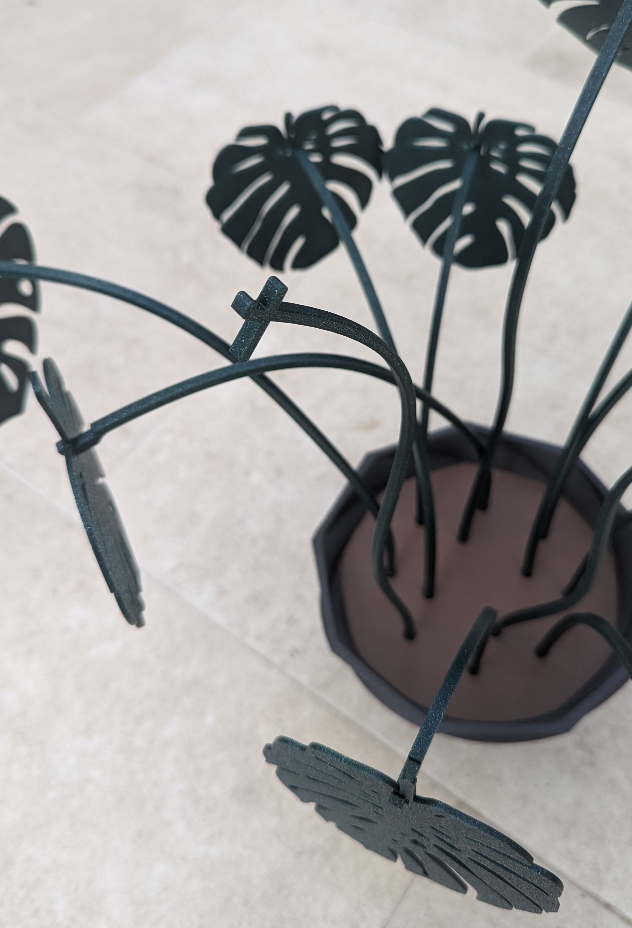 Monstera Coaster Set - Taller Stems - photo 2