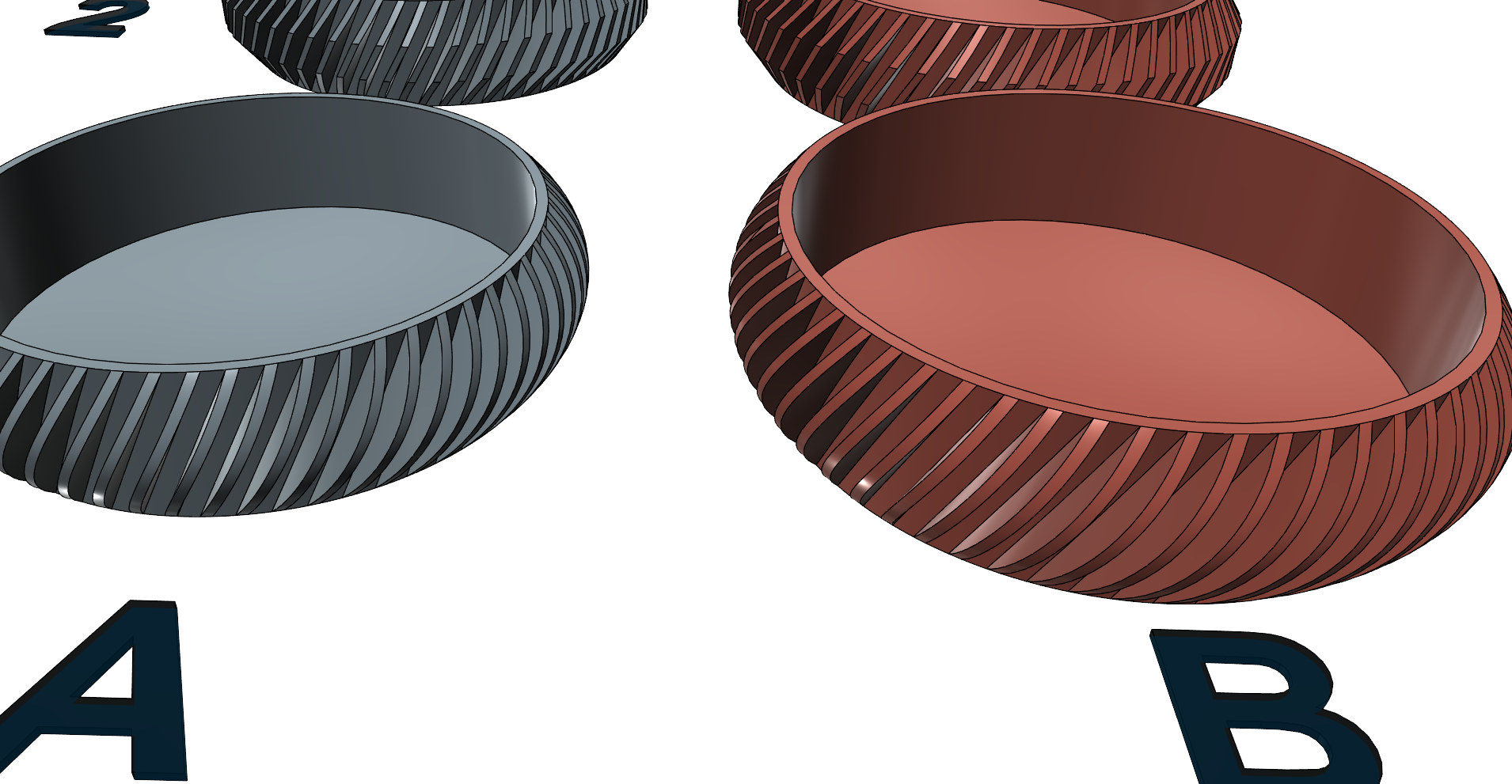 Flowers tray flower bowl flower pot easy printable without suport - photo 2