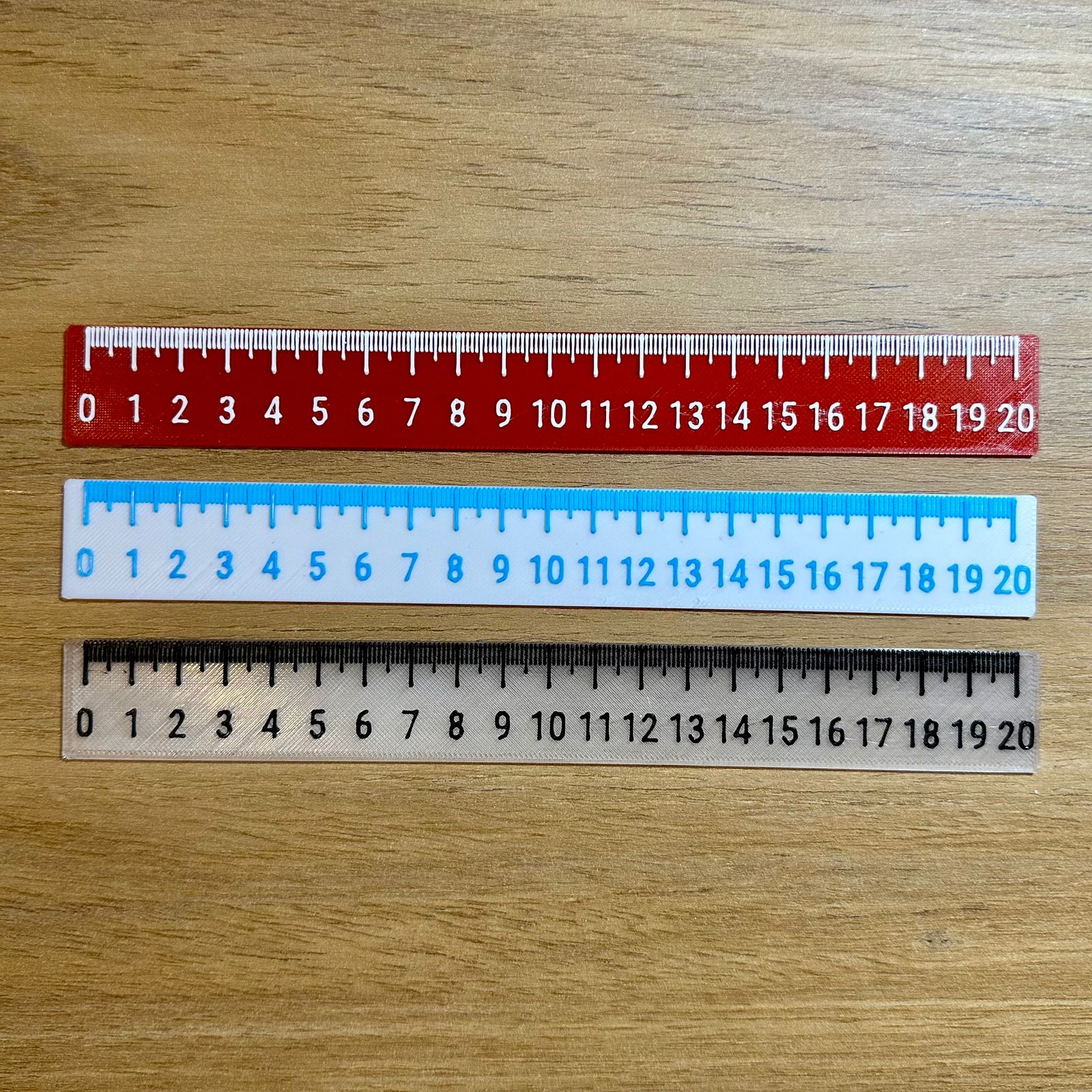 Simple 20cm Ruler - Functional 3D Printed Tool (Single & Multi-Color) - photo 2