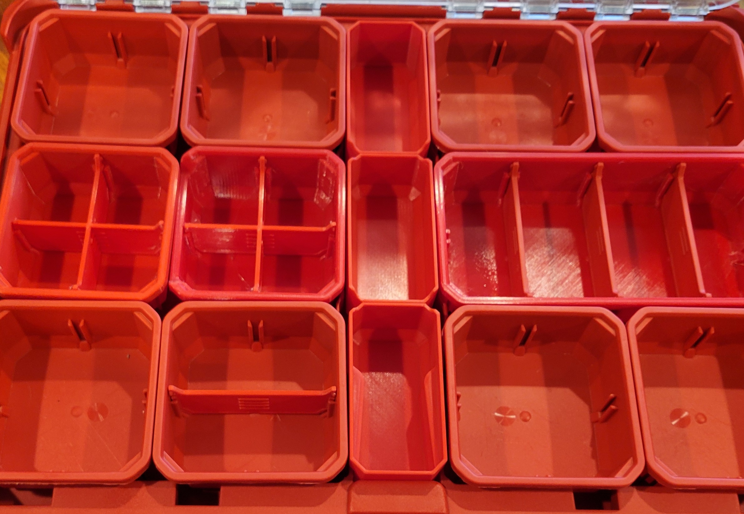 Milwaukee Packout Low Profile Organizer Compatible Center Bins