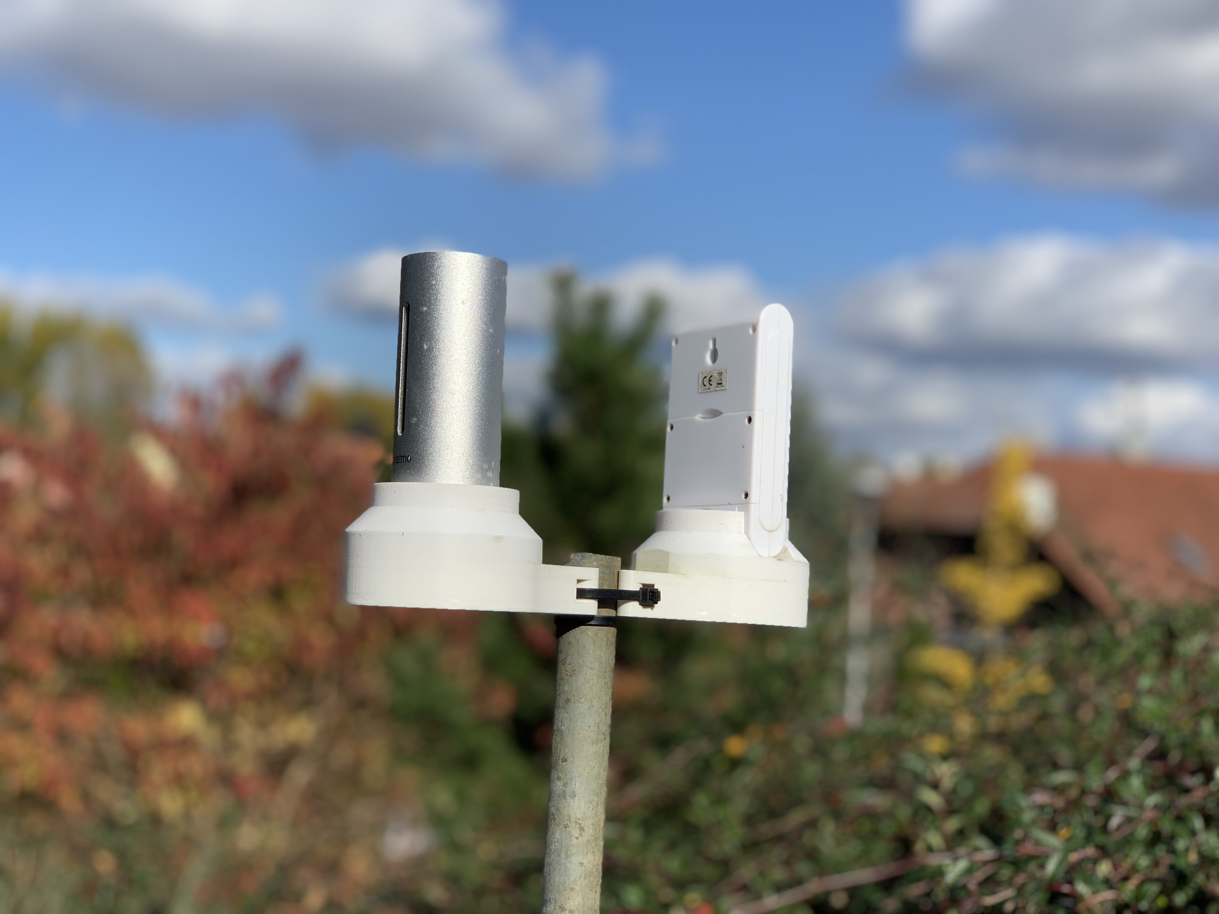 Mount and Radiation Shield for Netatmo and Generic 433MHz Weather Station - photo 4