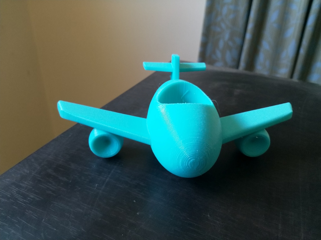 Airplane kids toothbrush holder