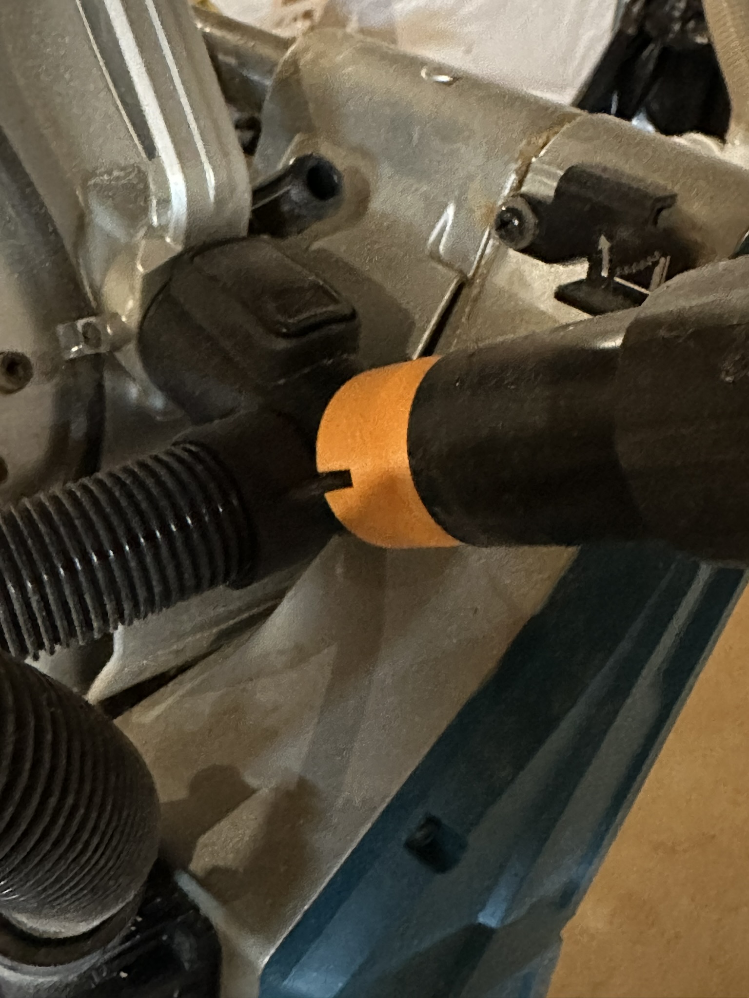 Makita LS1219L miter saw hose adapter