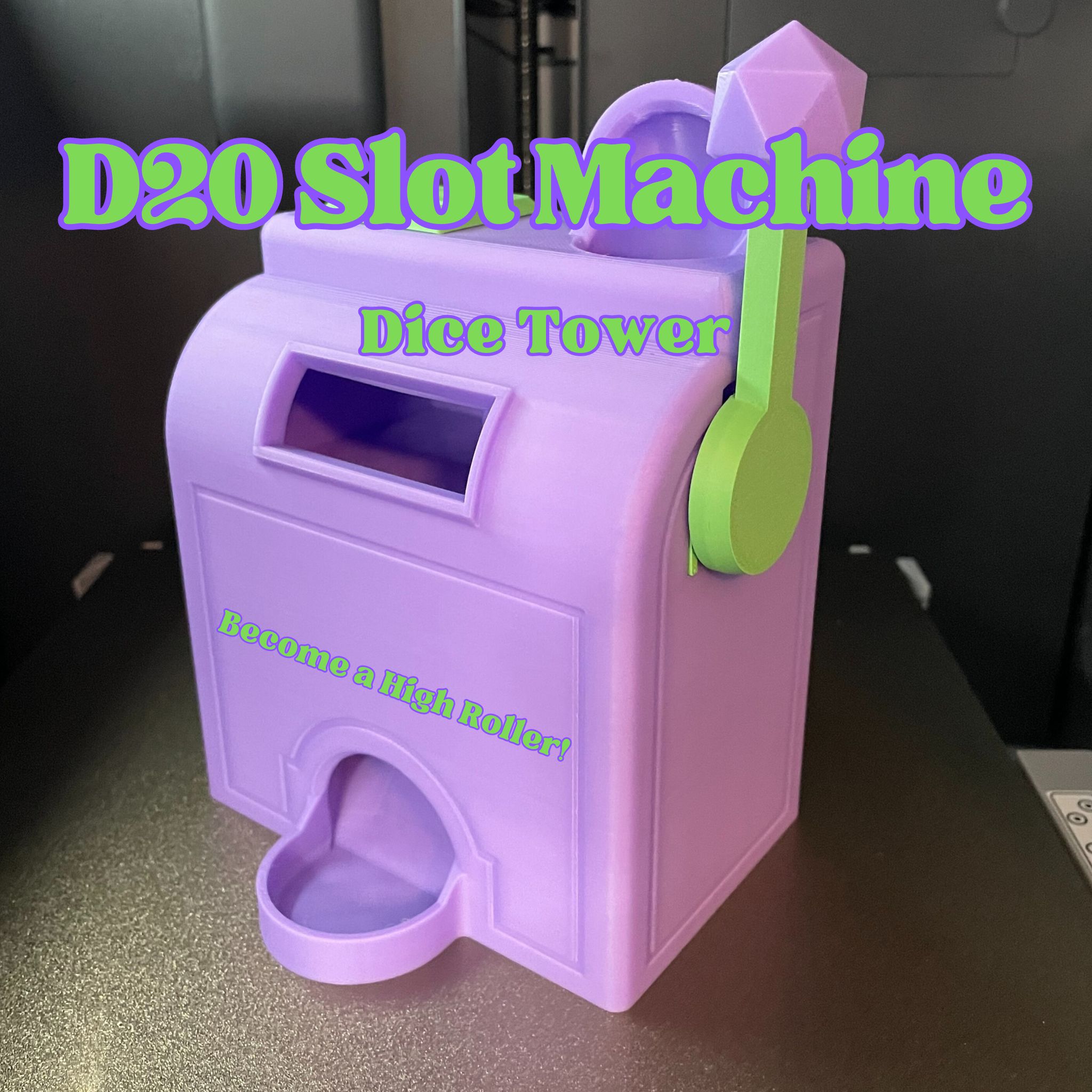 D20 Slot Machine Dice Tower