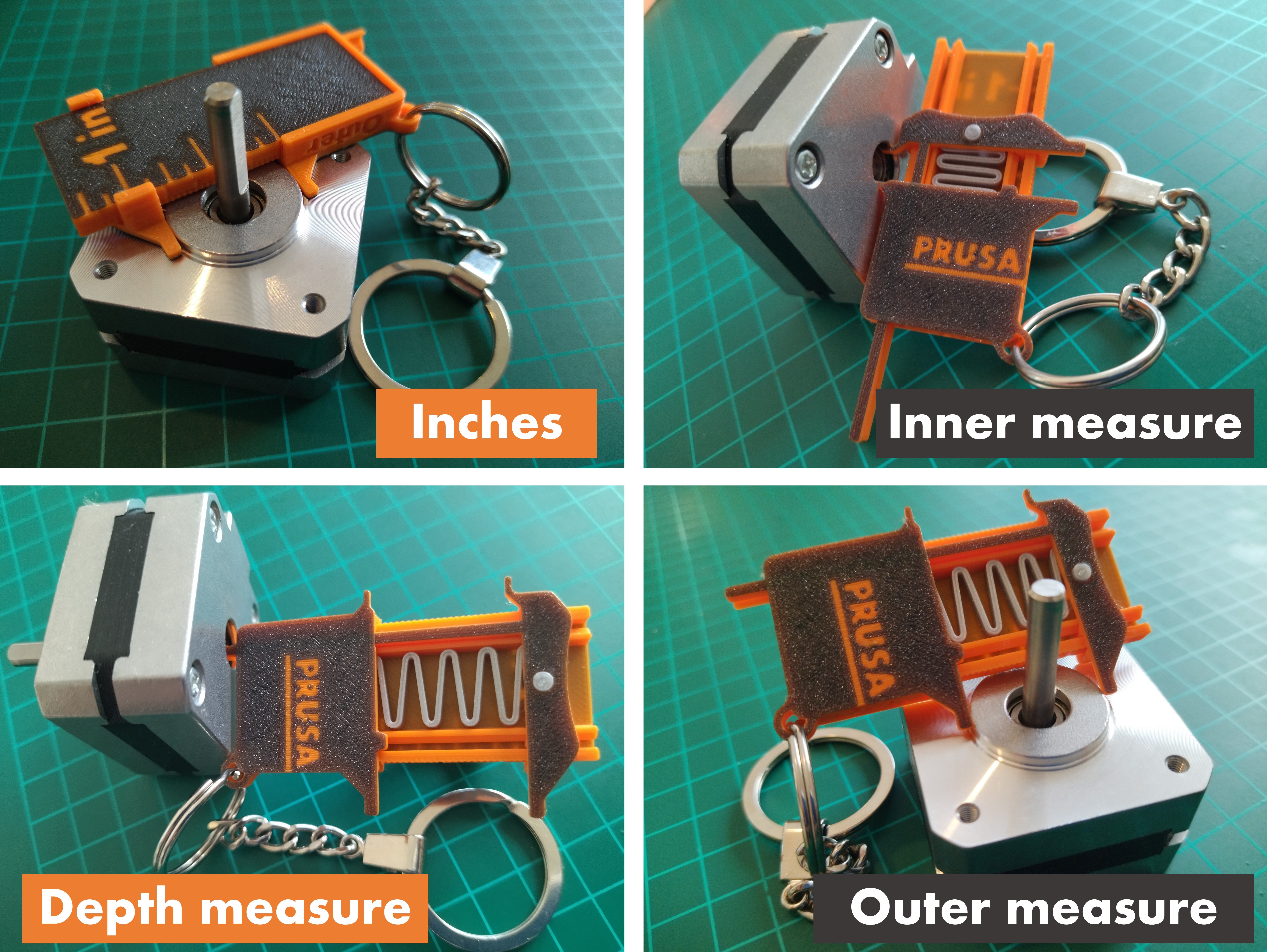 Caliper, catapult, fidget toy, phone stand, keychain in less than 50 minutes - photo 2