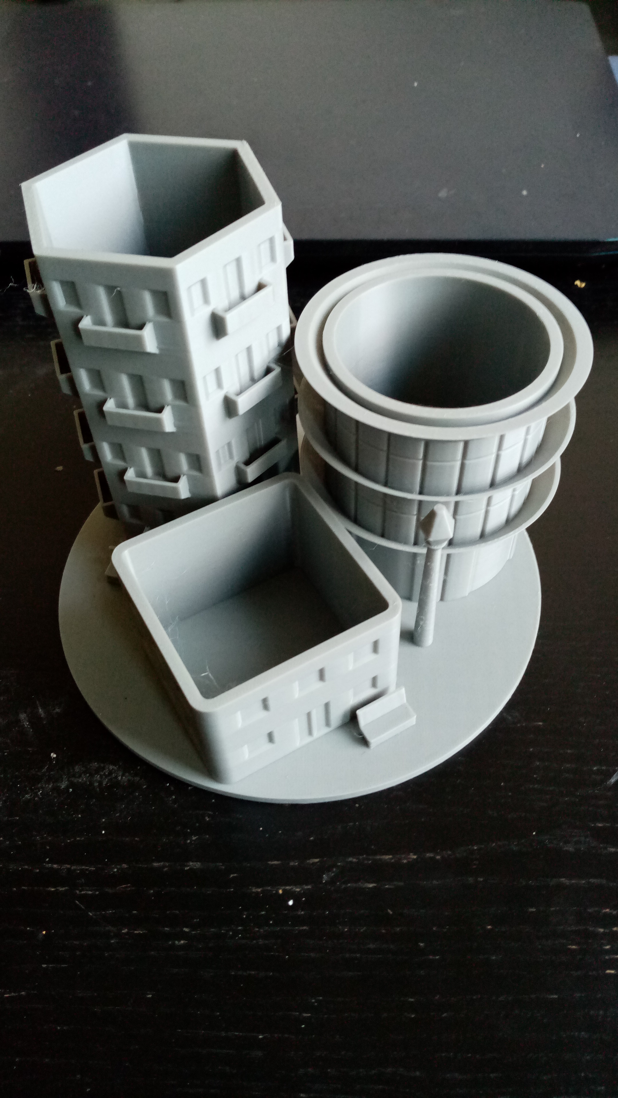 Desk organizer desktop organizer organizers office organizer table pencil holder pen holder pencil stand pen stand CITY easy print without support tested - photo 2