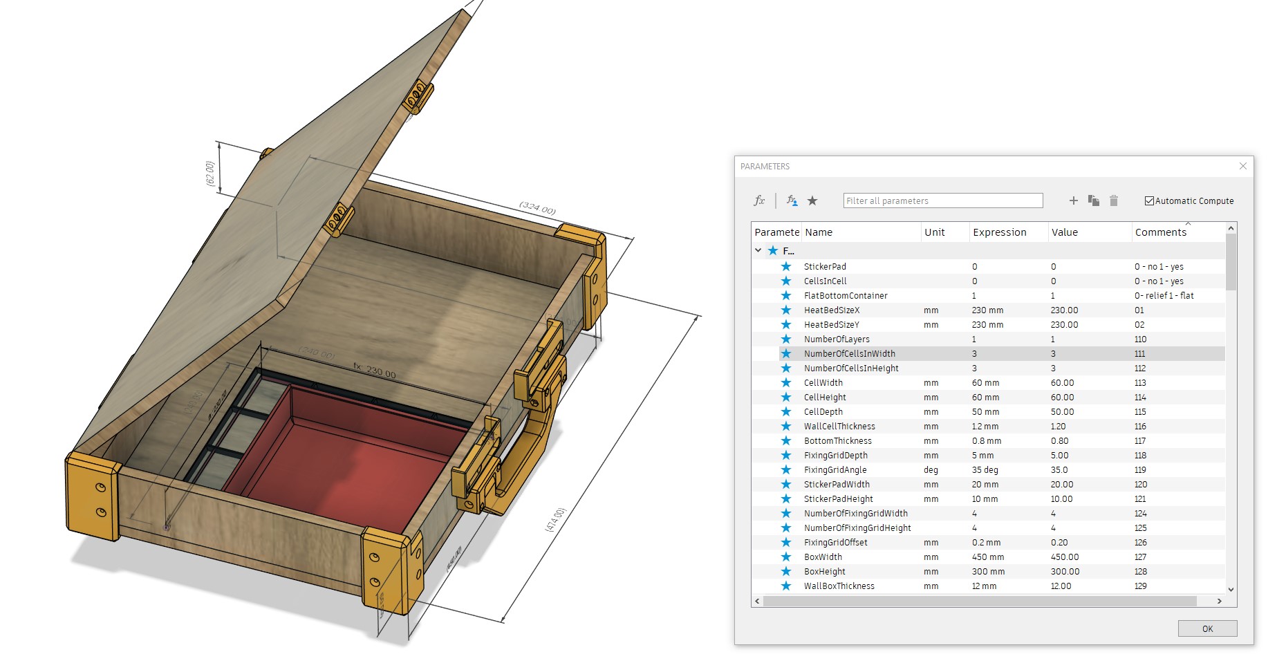 Super custom parametric storage system Fusion360 - photo 4
