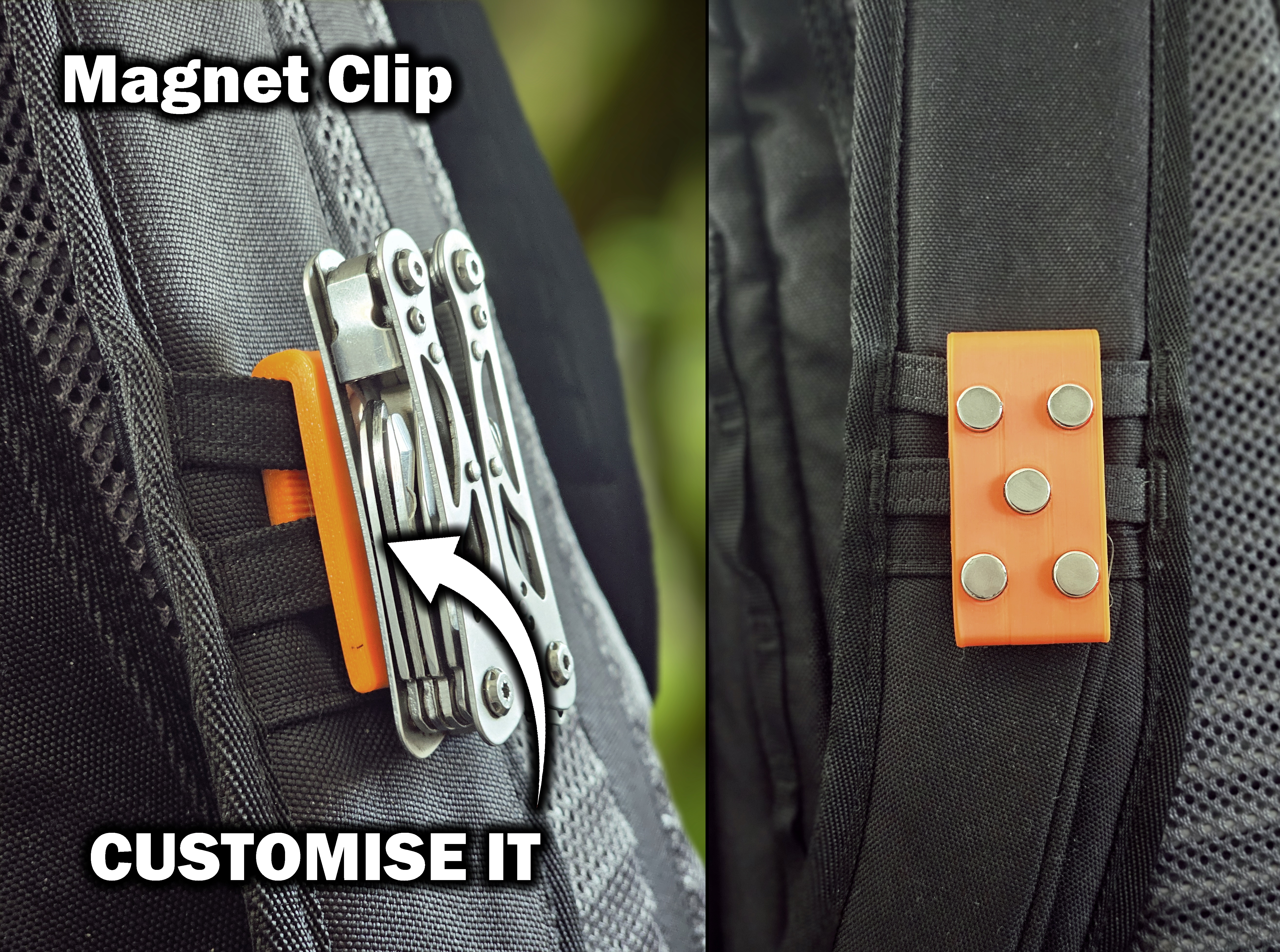 Universal Magnetic Backpack Clip