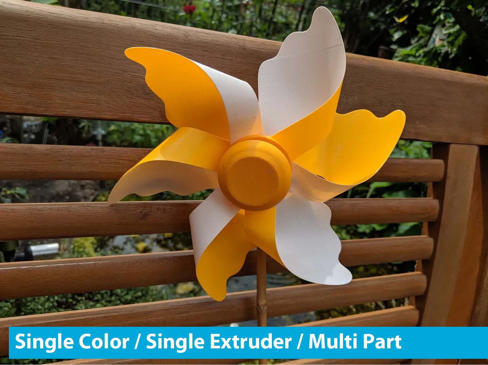 Pinwheel / Windmill - 6 wings (Garden / Toy) (SC)
