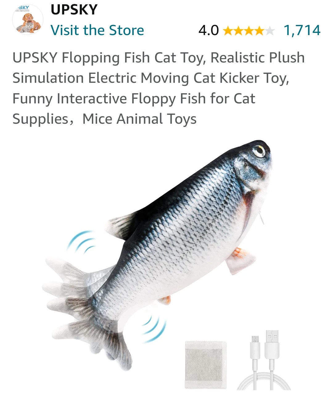 Replacement Part for Flopping Fish Cat Toy - photo 2