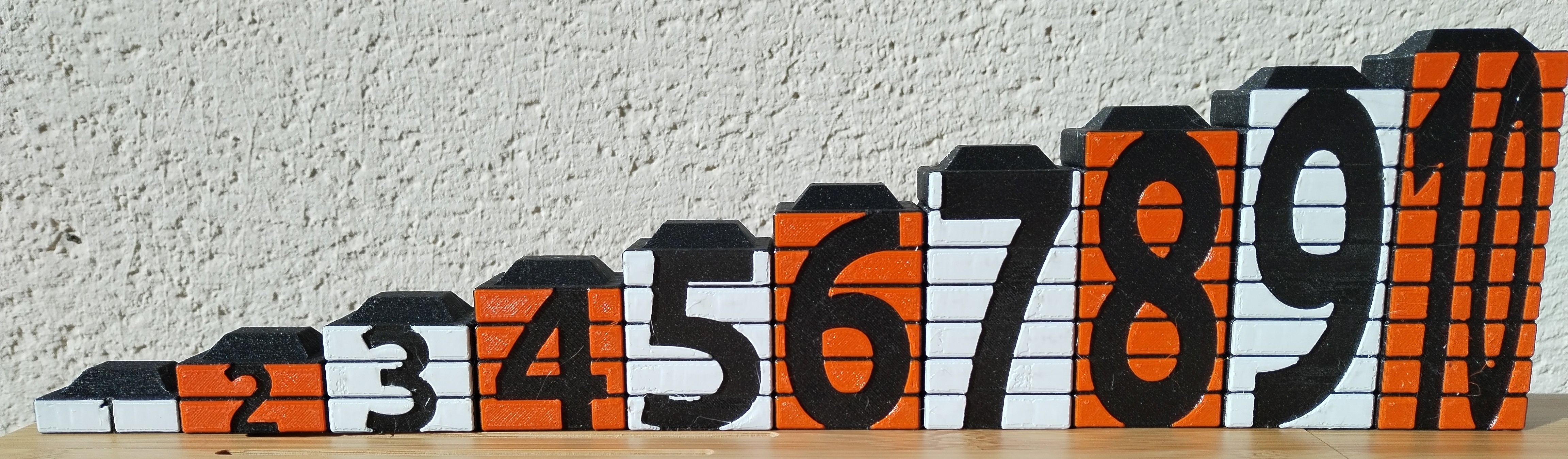 Stacking number blocks children's math toy - photo 3