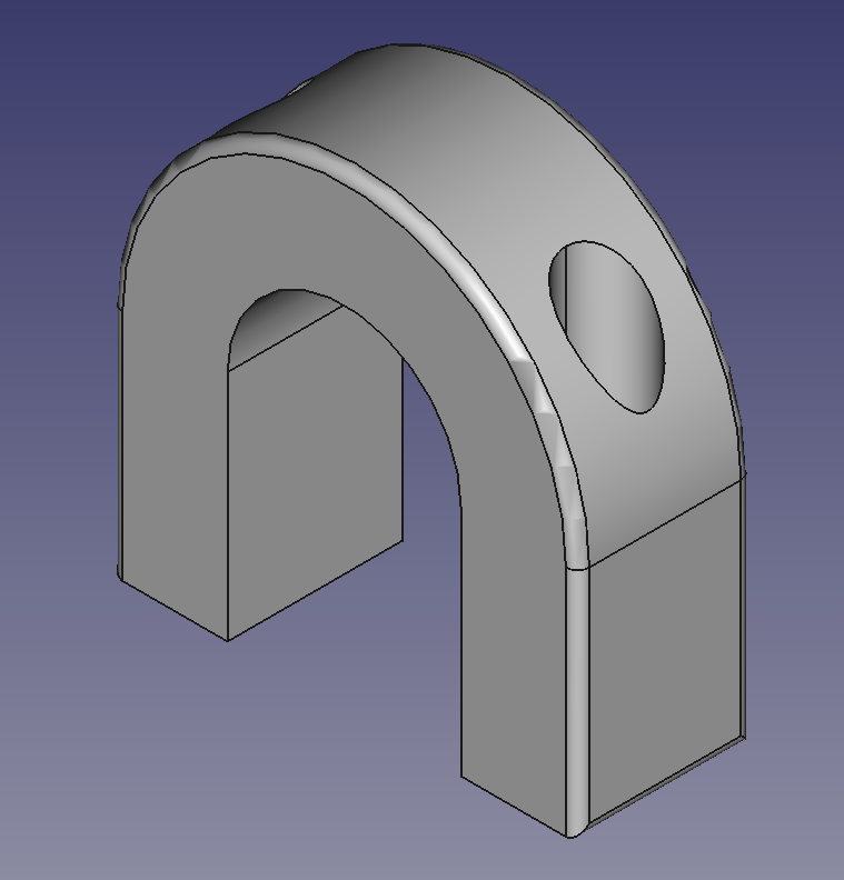 U-Clamp U-Schelle (FreeCAD) fully parametric