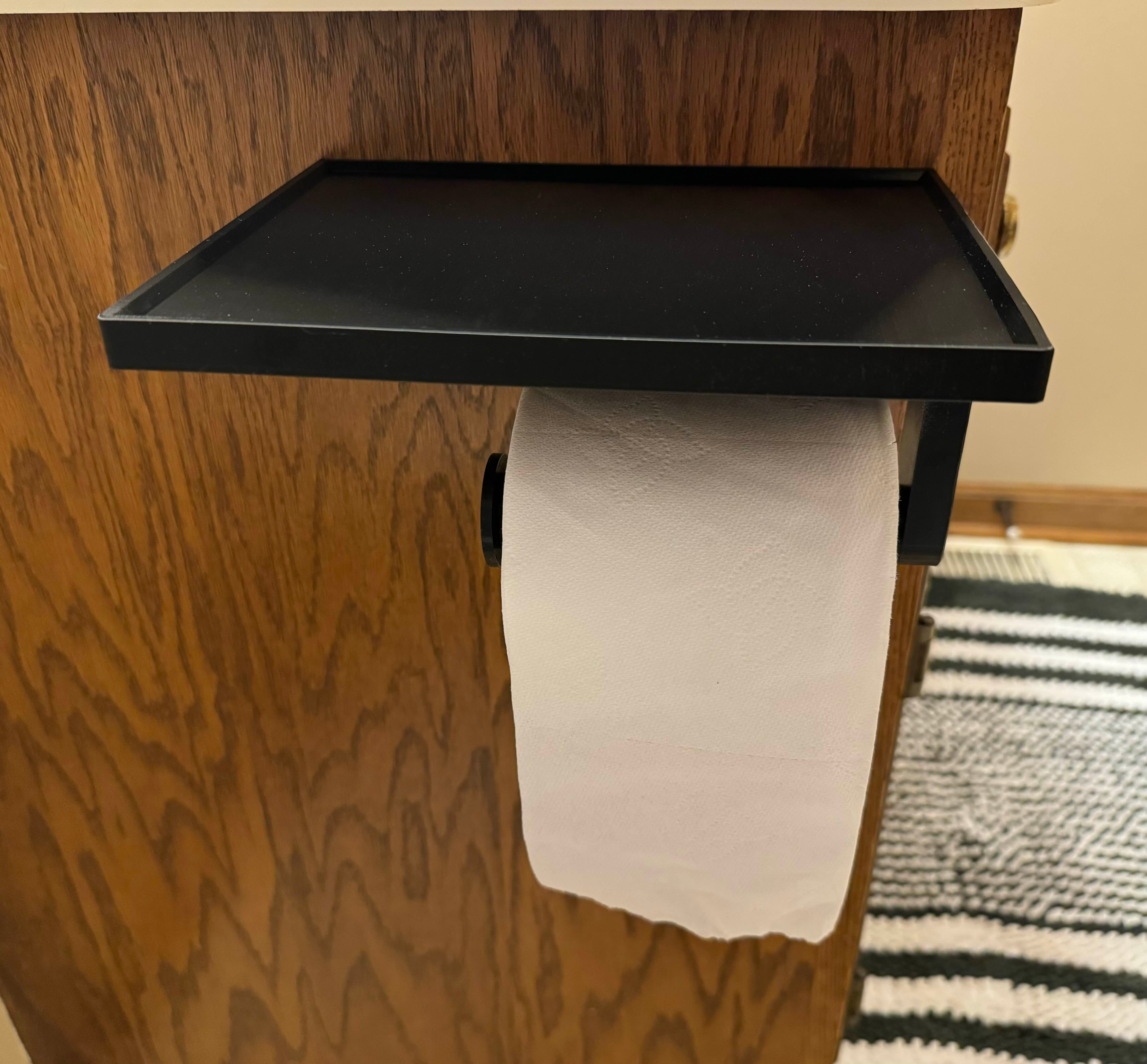 Toilet Paper Holder With Large Shelf - photo 3