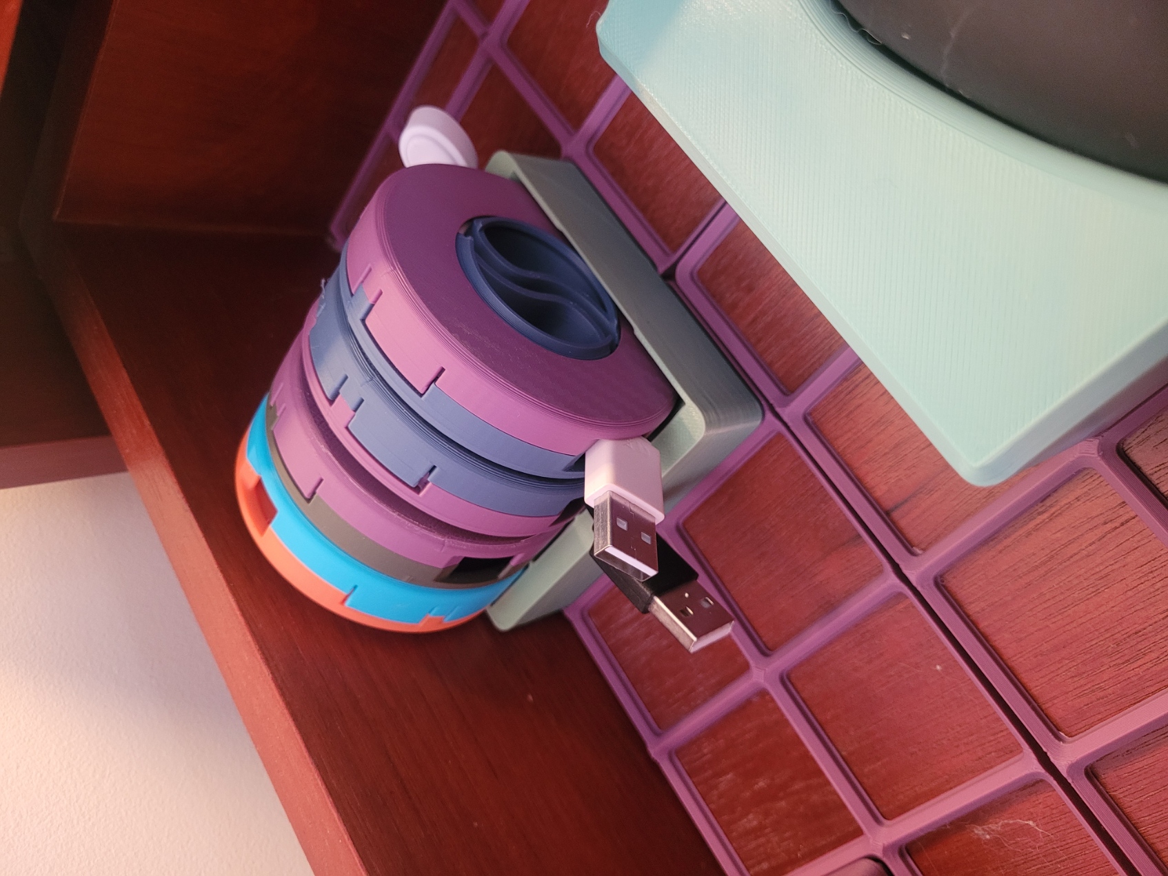 gridfinity cable winder holder