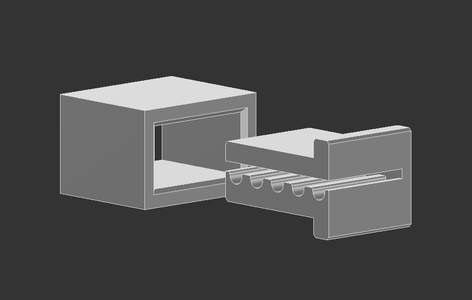 parametric gt2 belt end clamp