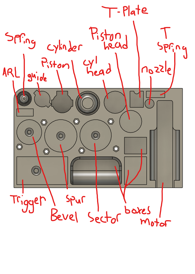 Gearbox parts tray for v2 airsoft gearbox - photo 2