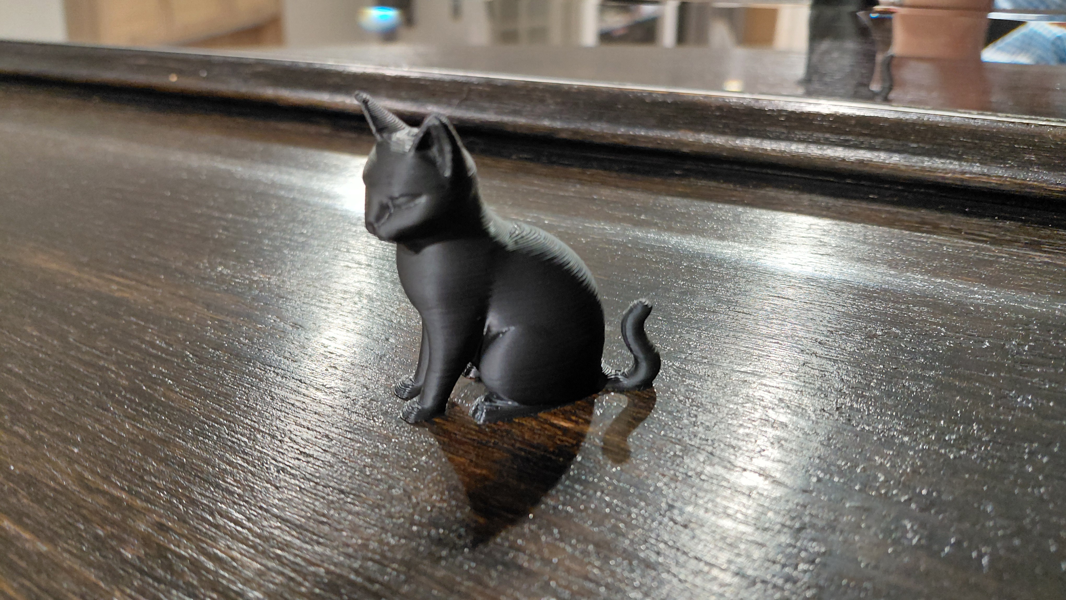 Modern Black Cat Figurine