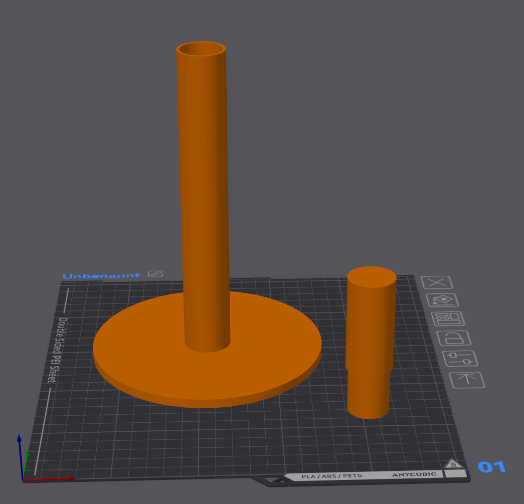Adjustable Height Paper Towel Holder - Modular Kitchen Roll Stand