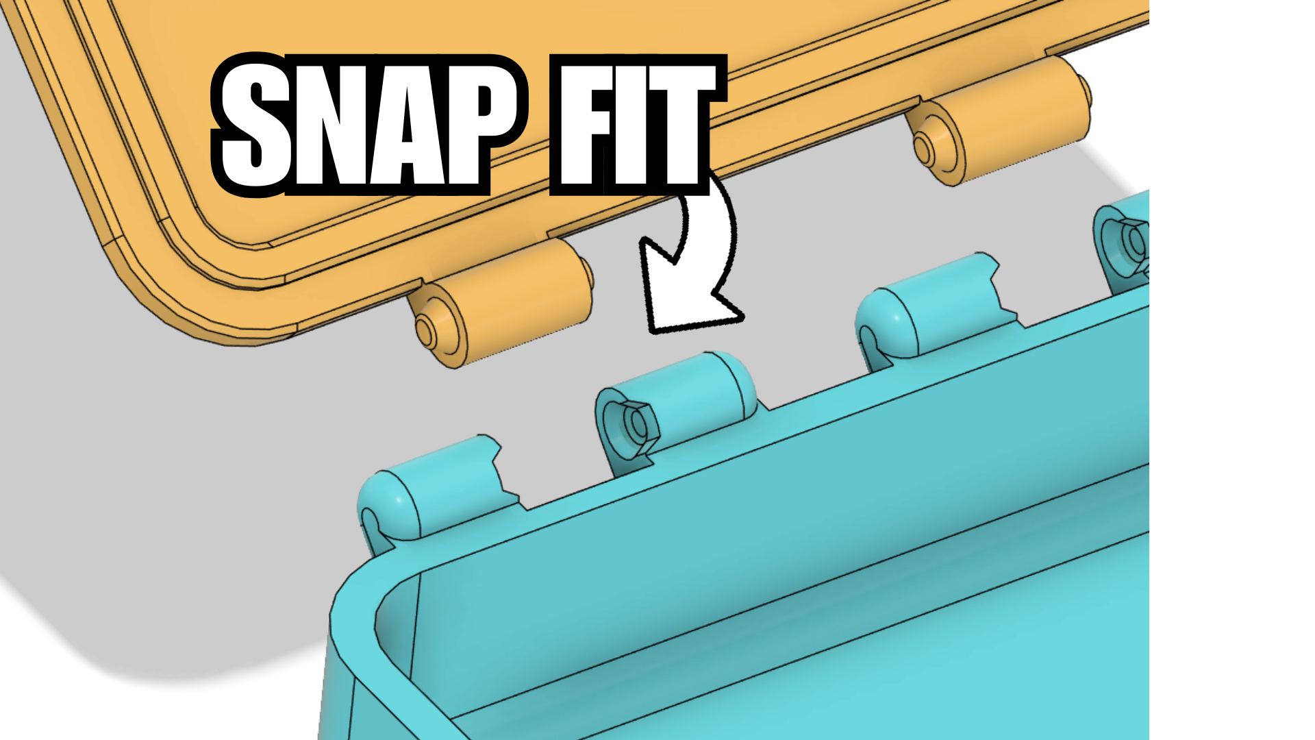 Snap-Fit Modular Hinge for 3D Printing (STEP + STL Demo) - photo 2