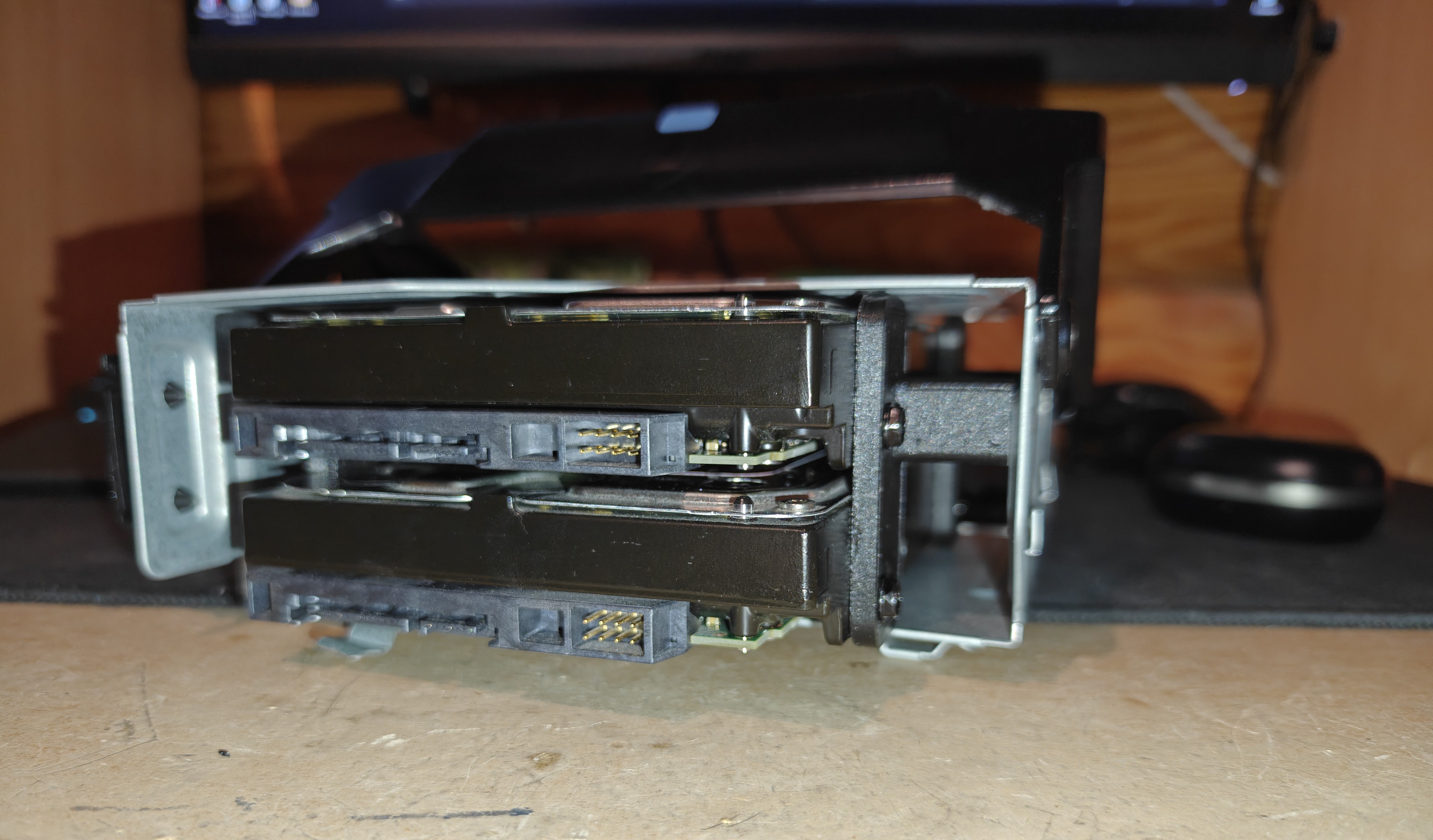 Dell Precision T5810 2x 3.5" HDD Mount to the front optical drive tray/caddy
