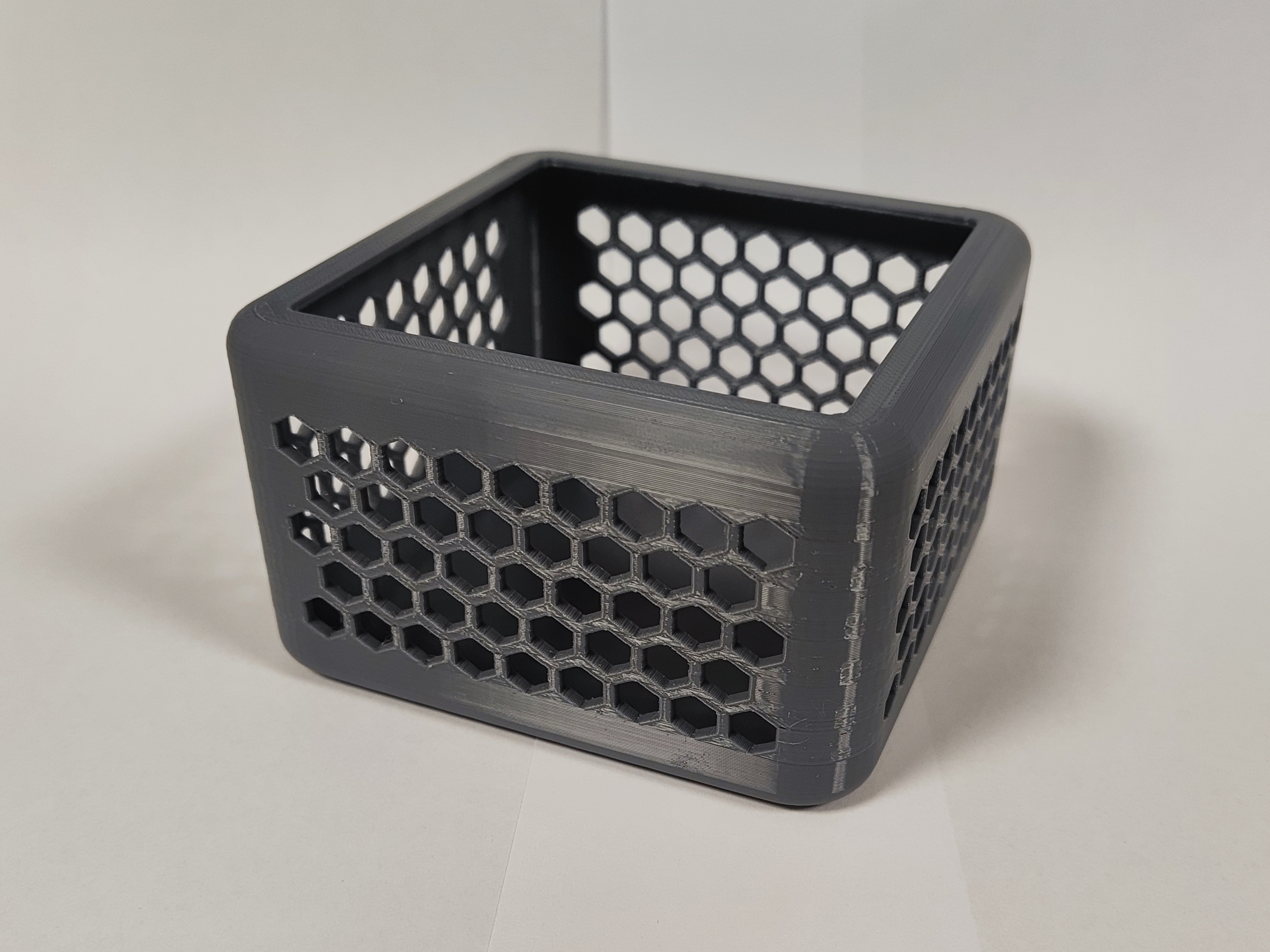 Rounded Hex Storage Bowl | Incurved Rim