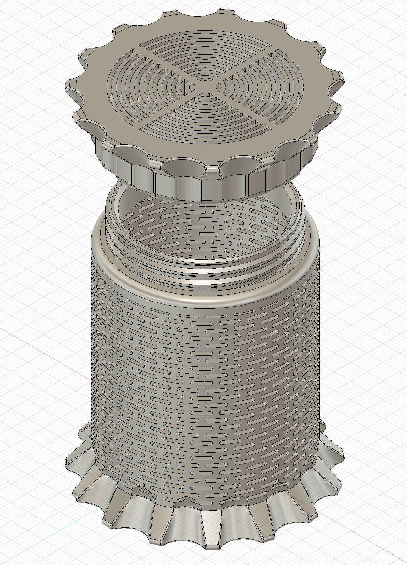 Silica container spool clamp