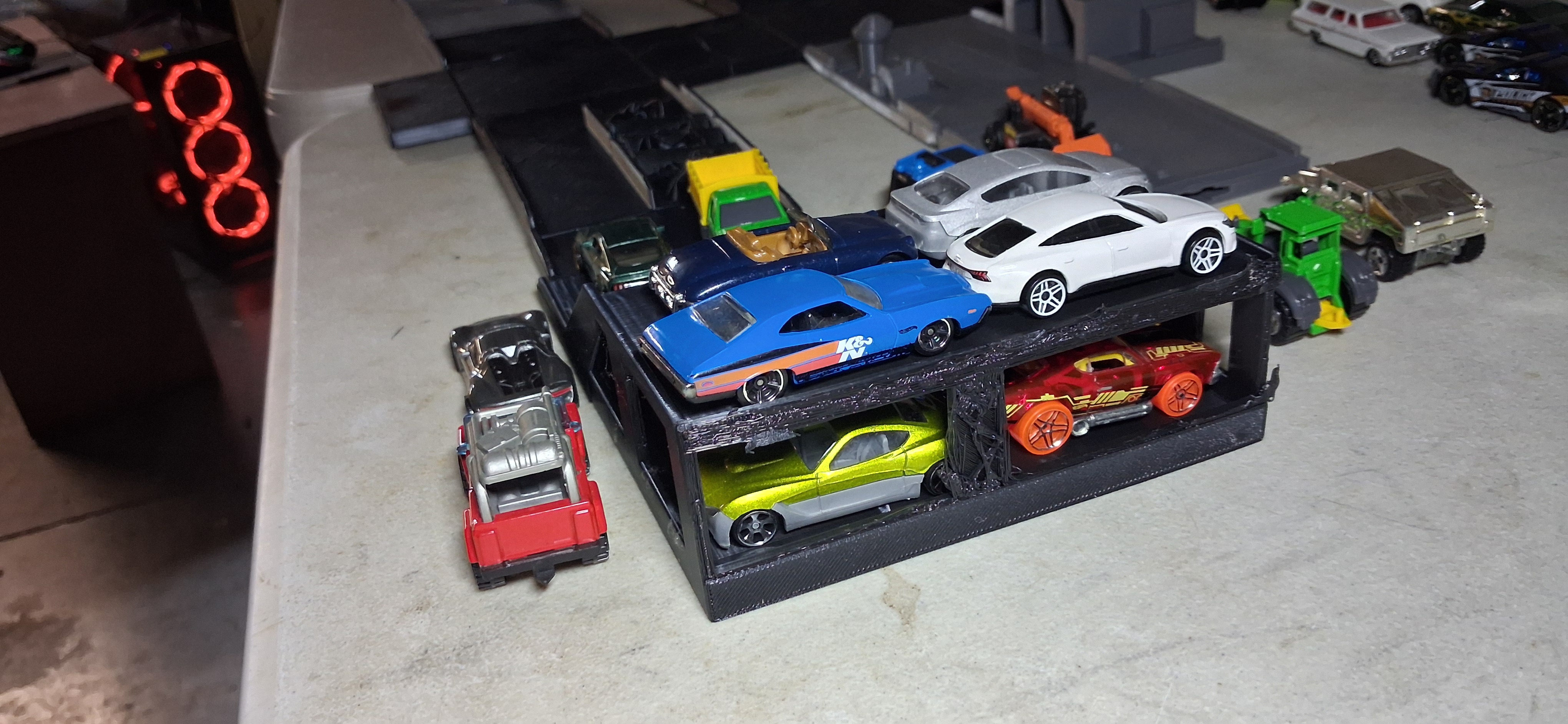 Custom City Track with Parking Garage and More for Toy Cars and Trains - photo 2