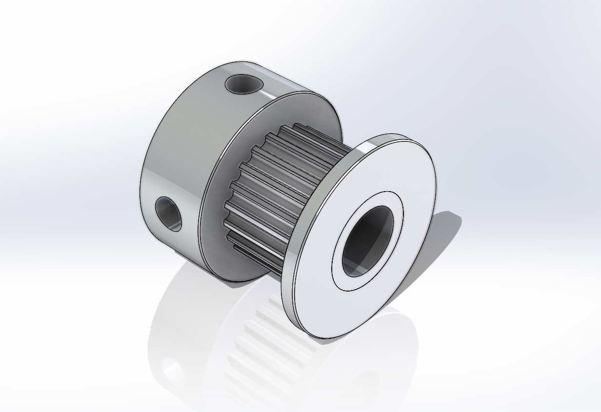 GT1.5 (1.5 mm pitch) Timing Pulley – 21 and 26 Teeth – 6 and 9 mm Belt Width – 5 mm Bore - photo 2