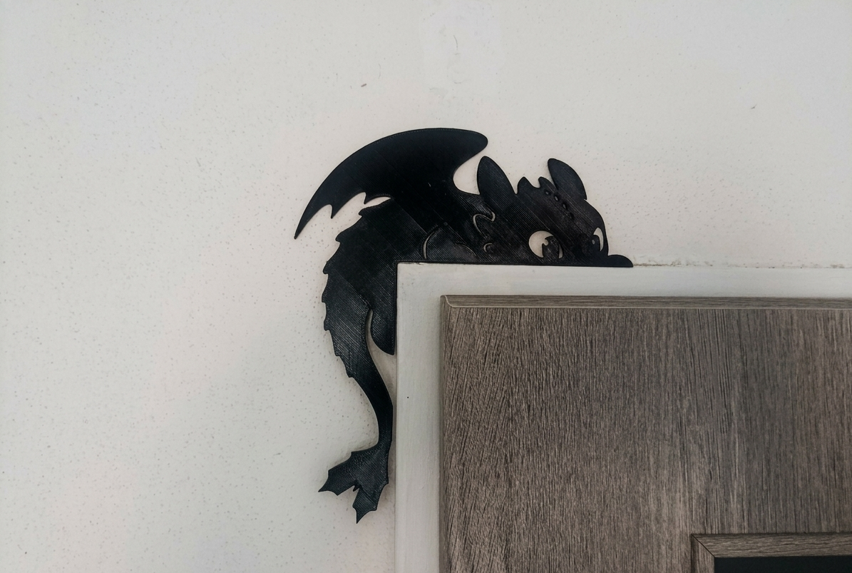 Night Fury Toothless door decor.