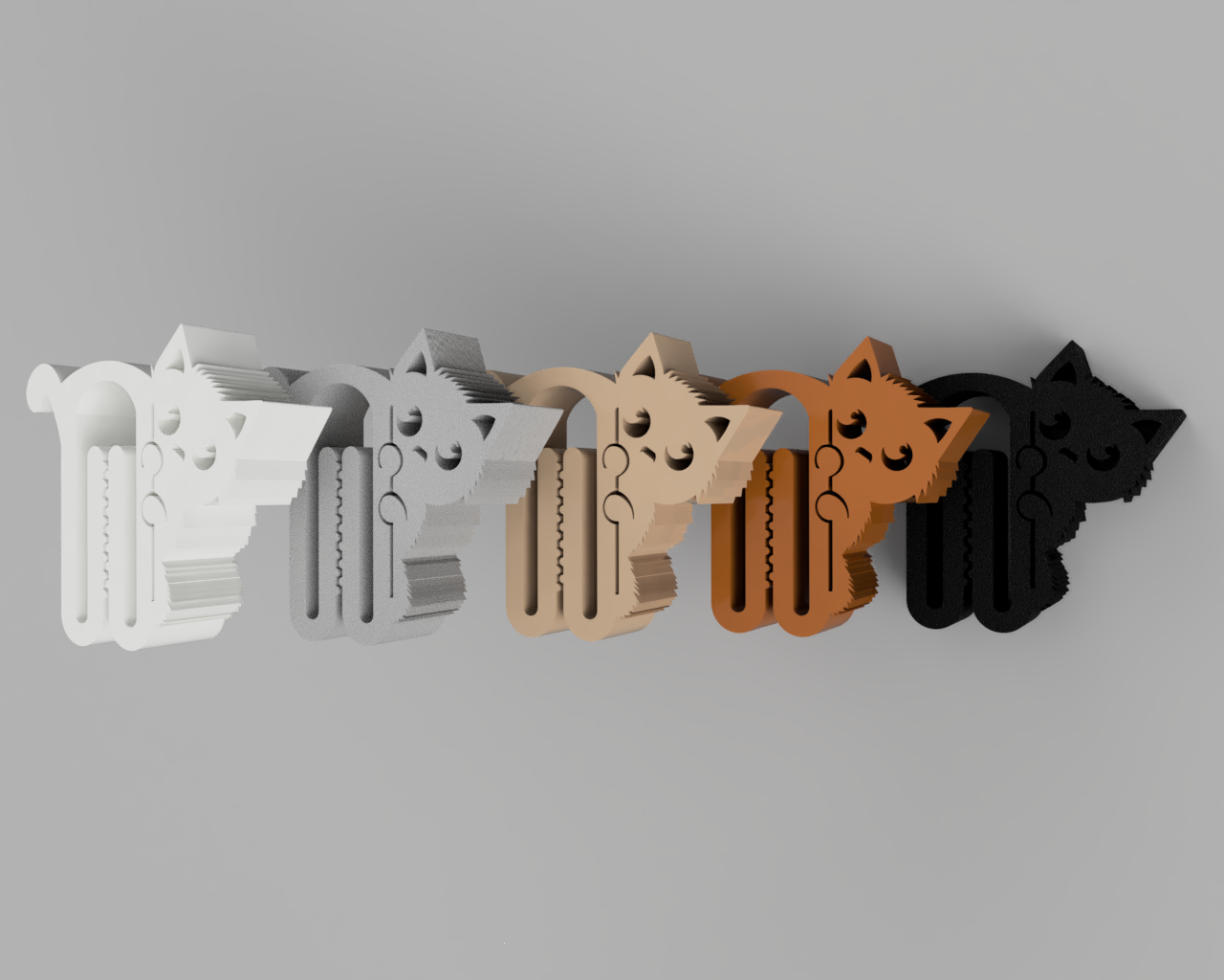 Small Clip with cuty cat shape - for bag & other packaging / No support - photo 2