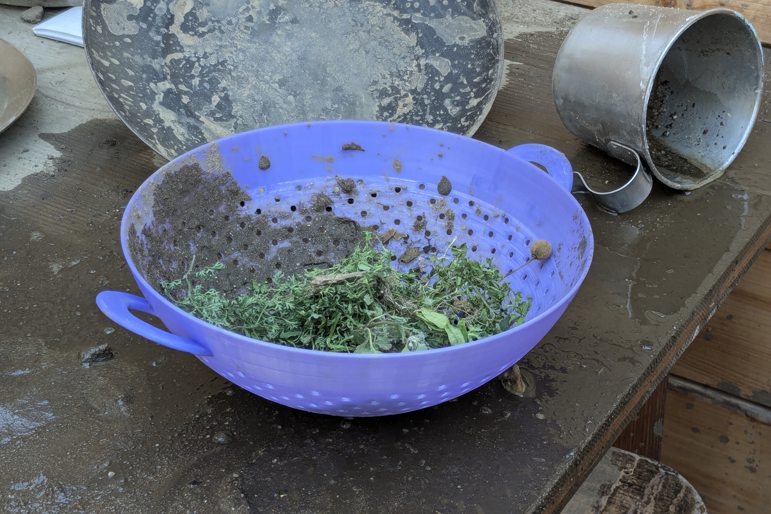 Toy colander / strainer / pasta sieve / bowl / egg basket (no supports) - photo 2