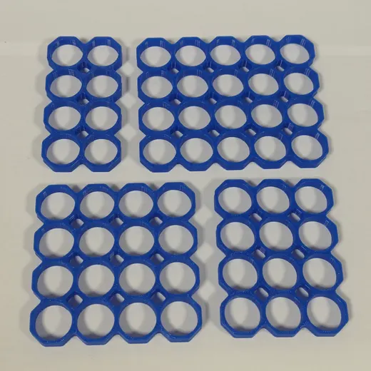 18650 Battery Spacer Grid | Octagonal (8-28 Cells) - photo 3