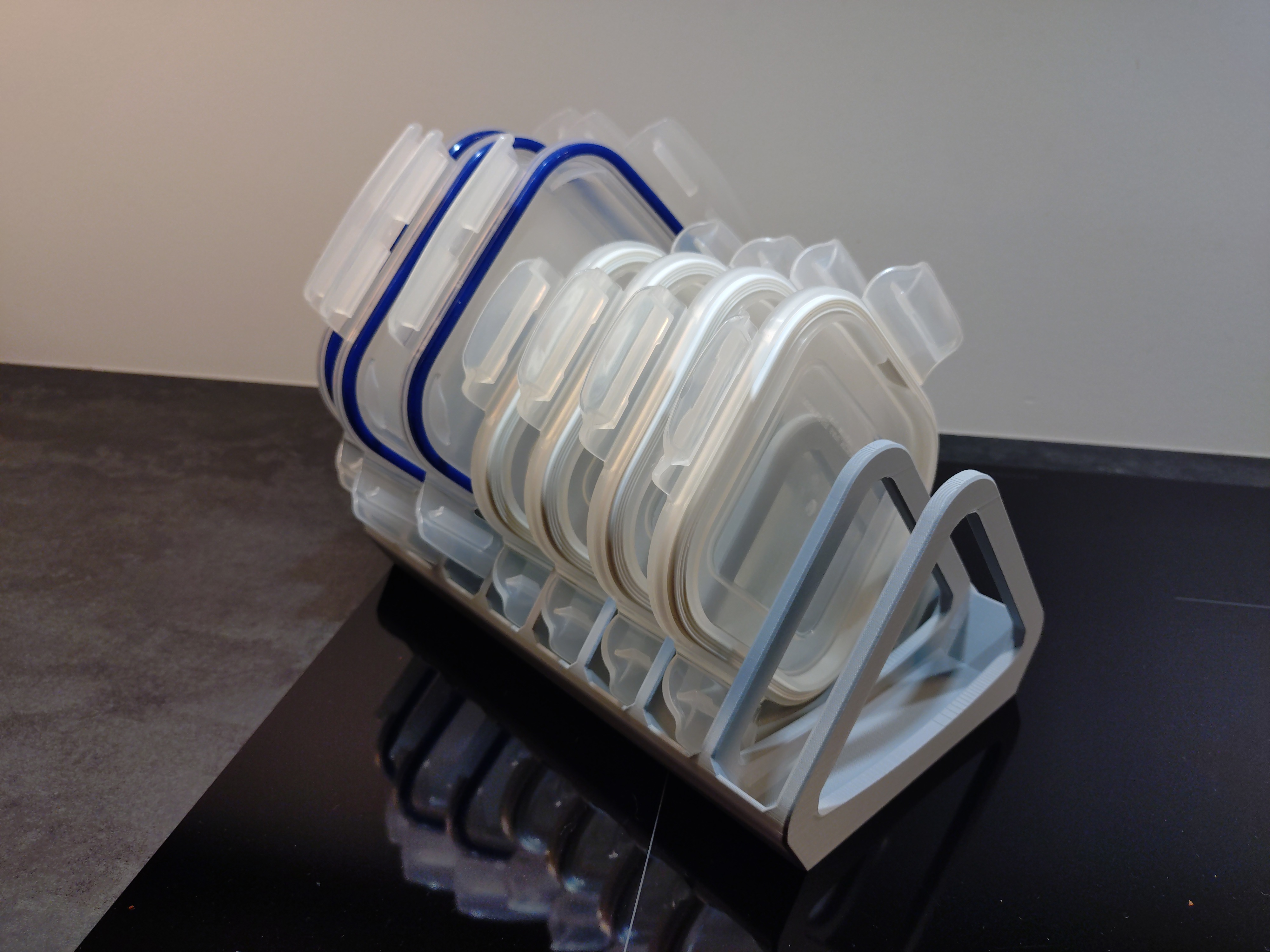 Storage box lid organizer